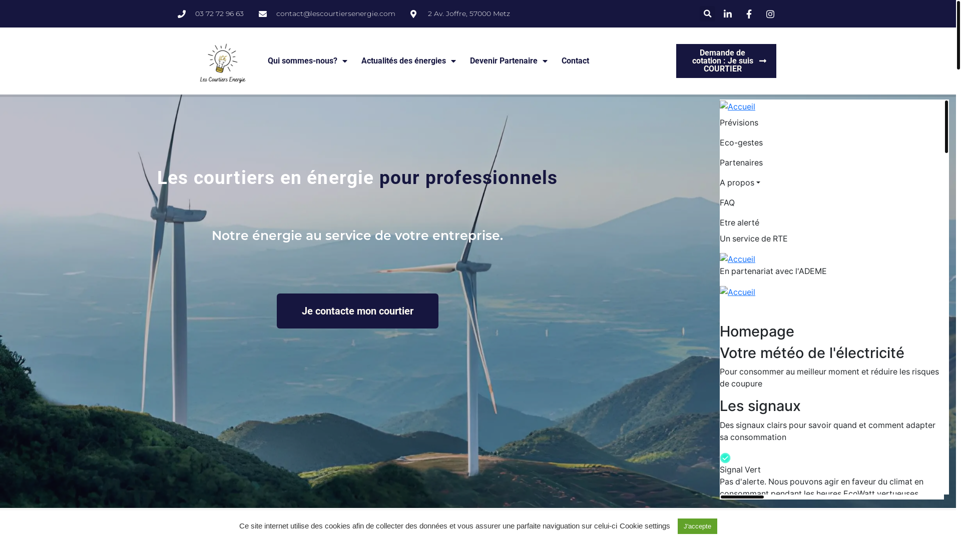 website screenshot of https://unlocklescourtiersenergie.com/