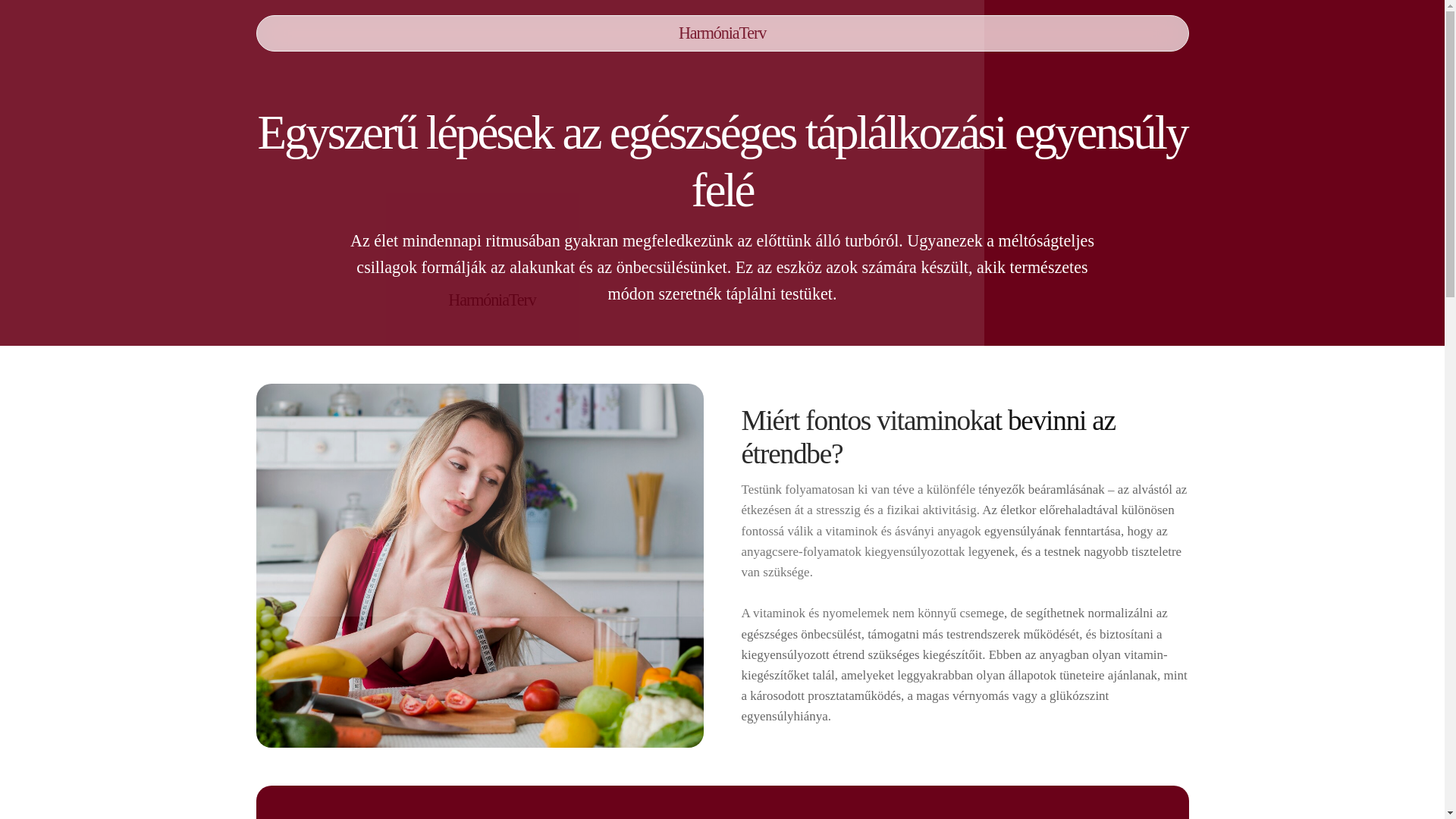 website screenshot of https://harmoniatervd.info/
