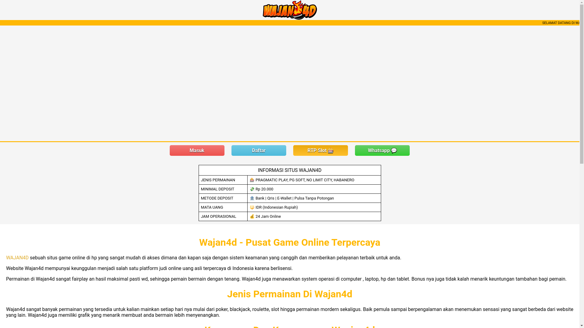 website screenshot of https://wajanpordi.pages.dev/
