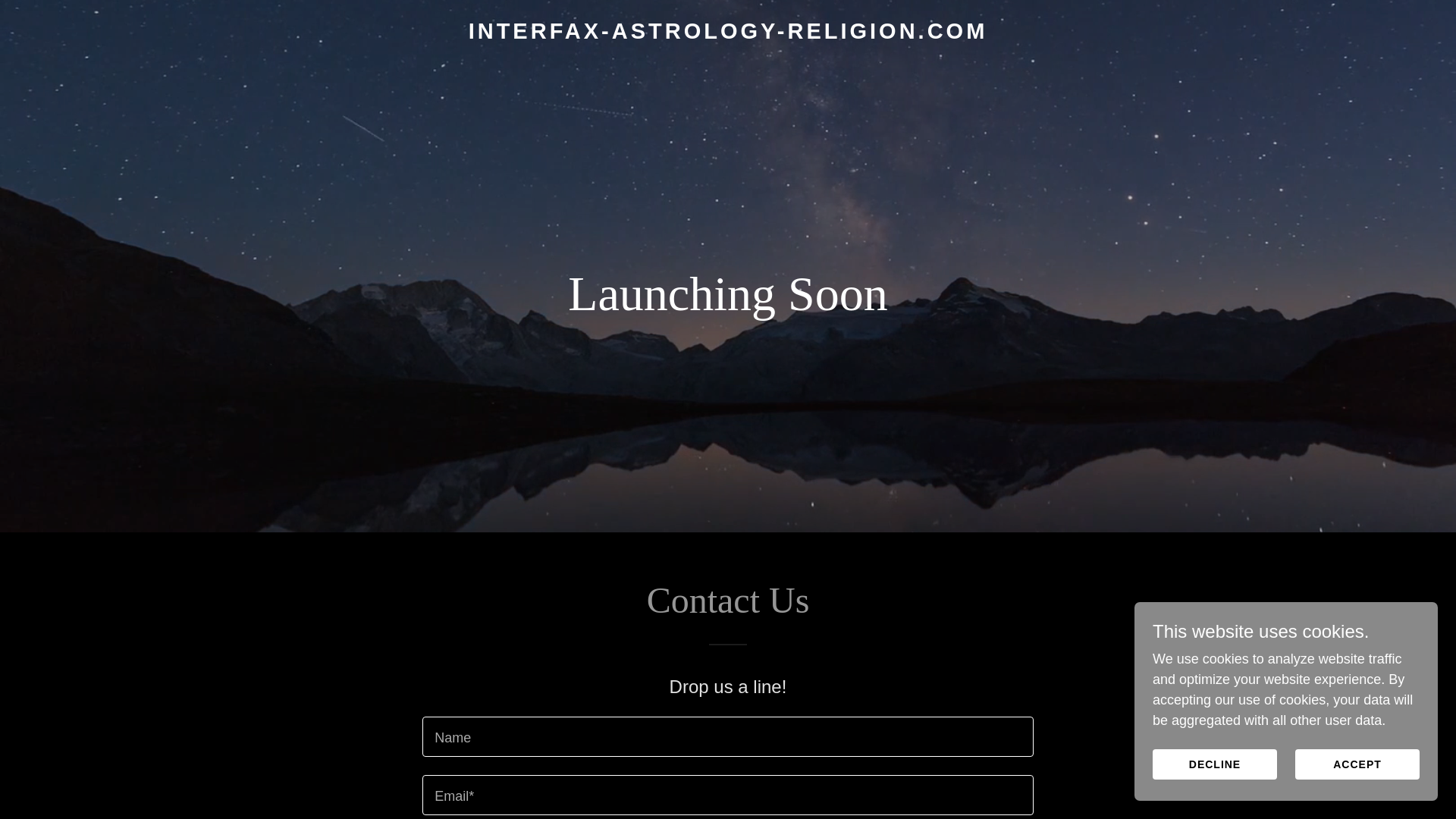 website screenshot of https://interfax-astrology-religion.com/