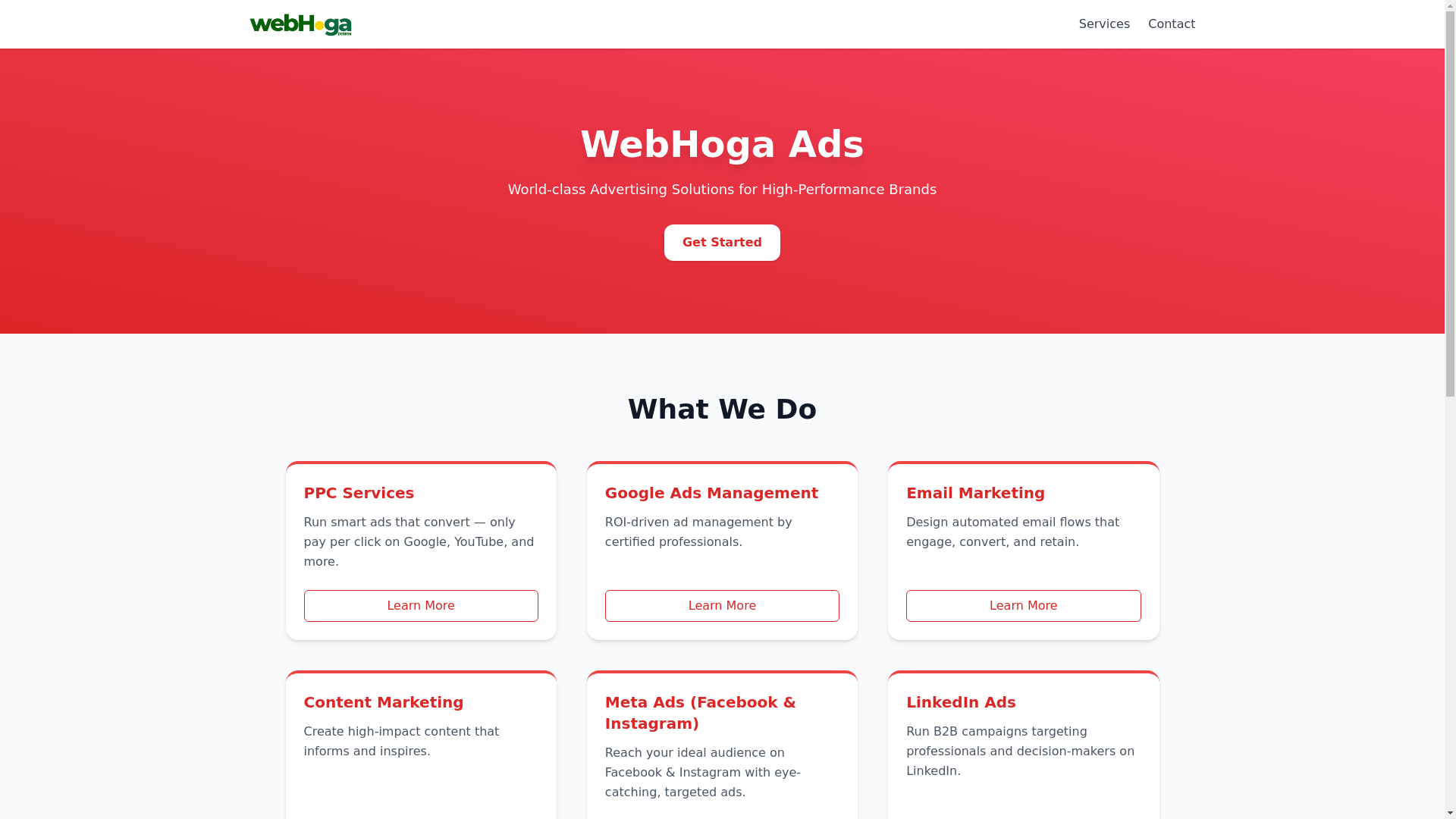 website screenshot of https://webhoga-ads.pages.dev/