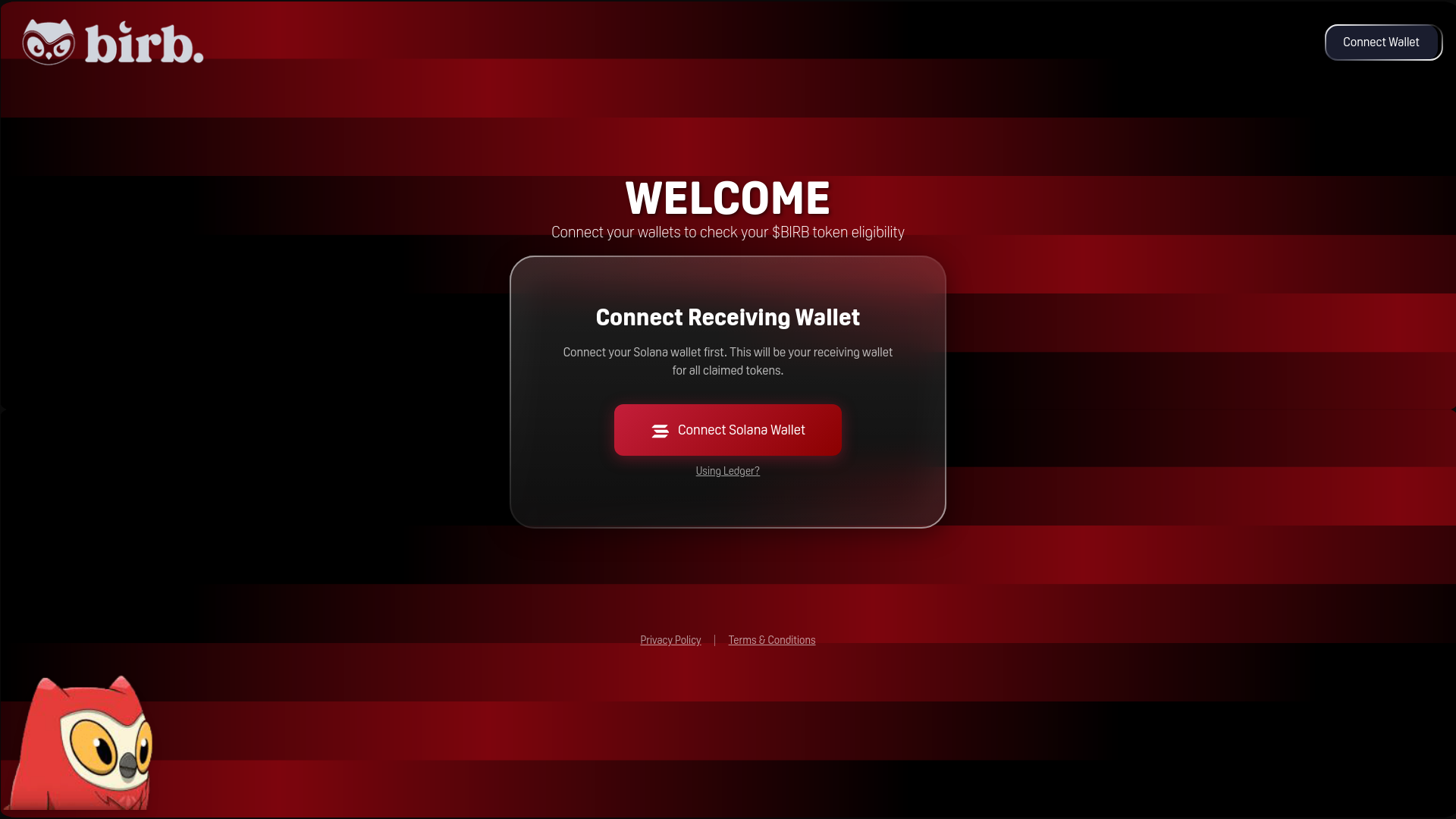 website screenshot of https://claim-moonbirds.live