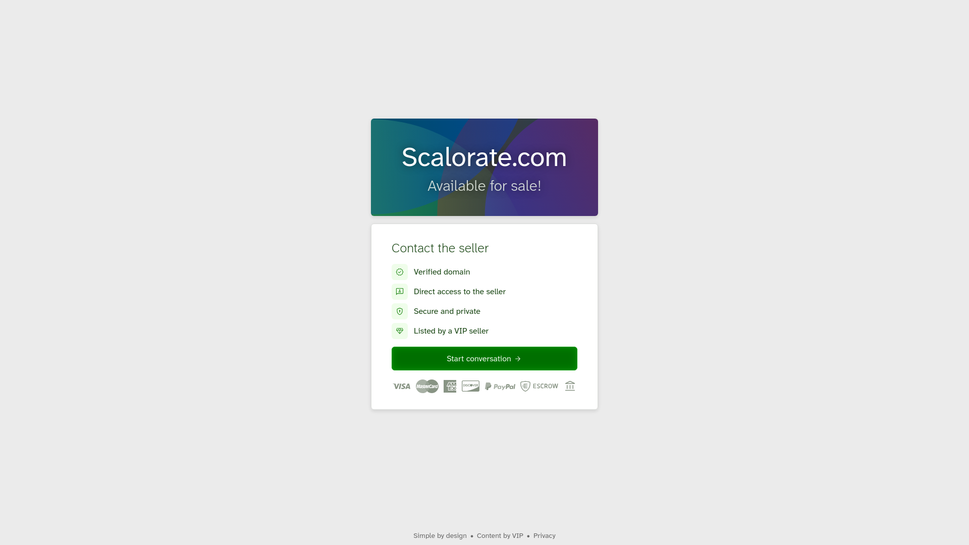 website screenshot of https://scalorate.com/