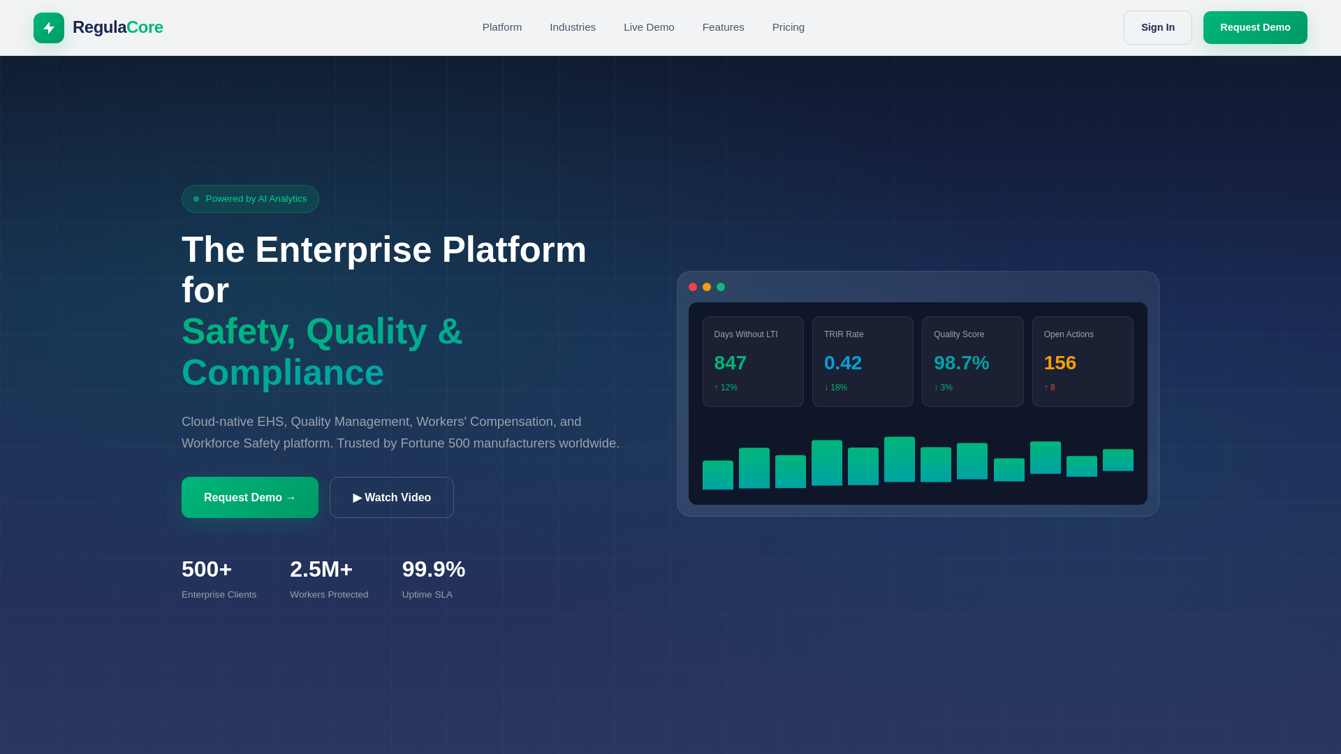 website screenshot of https://regulacore.pages.dev/