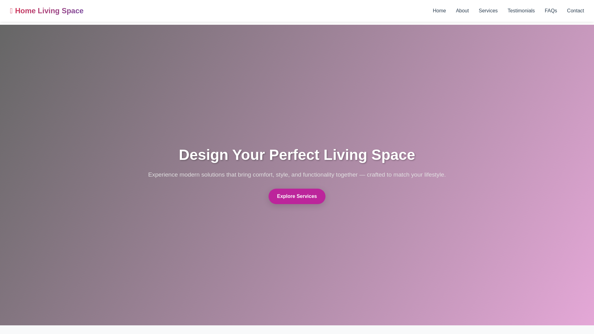 website screenshot of https://homelivingspace.info/