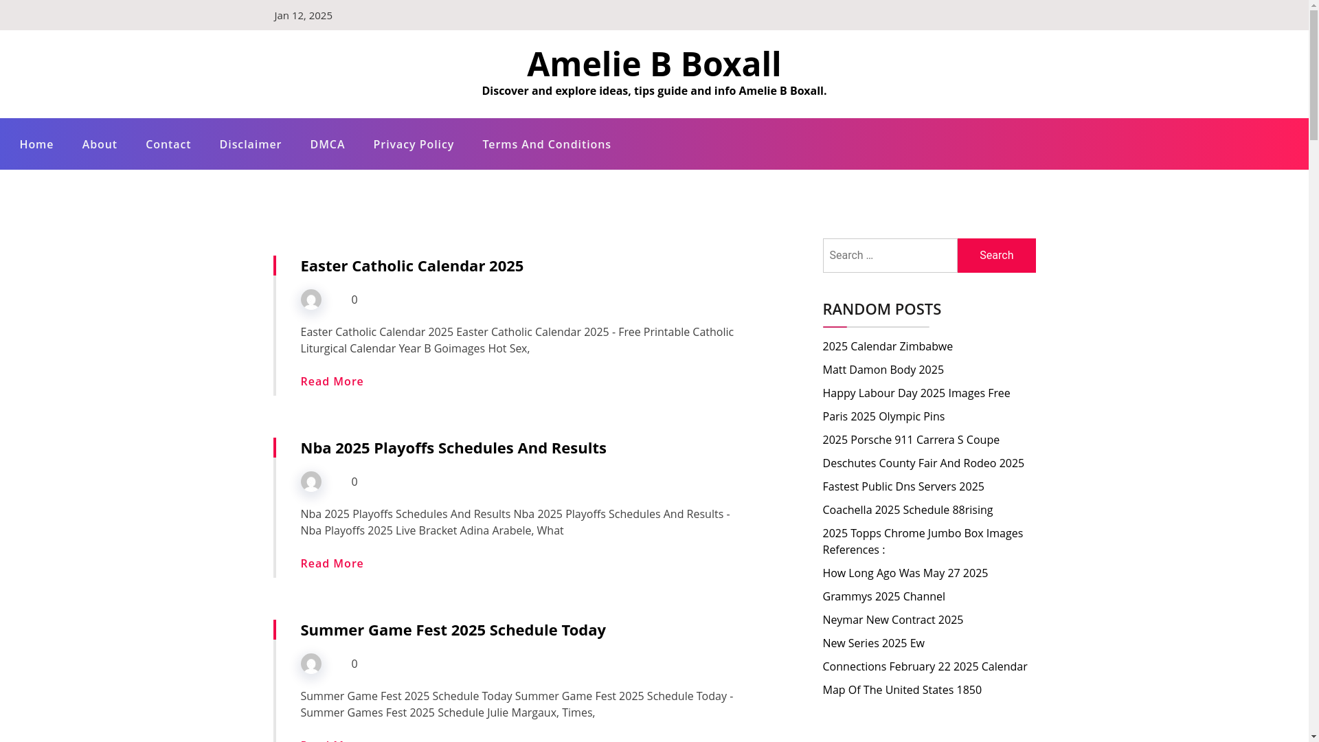 website screenshot of https://ameliebboxall.pages.dev/