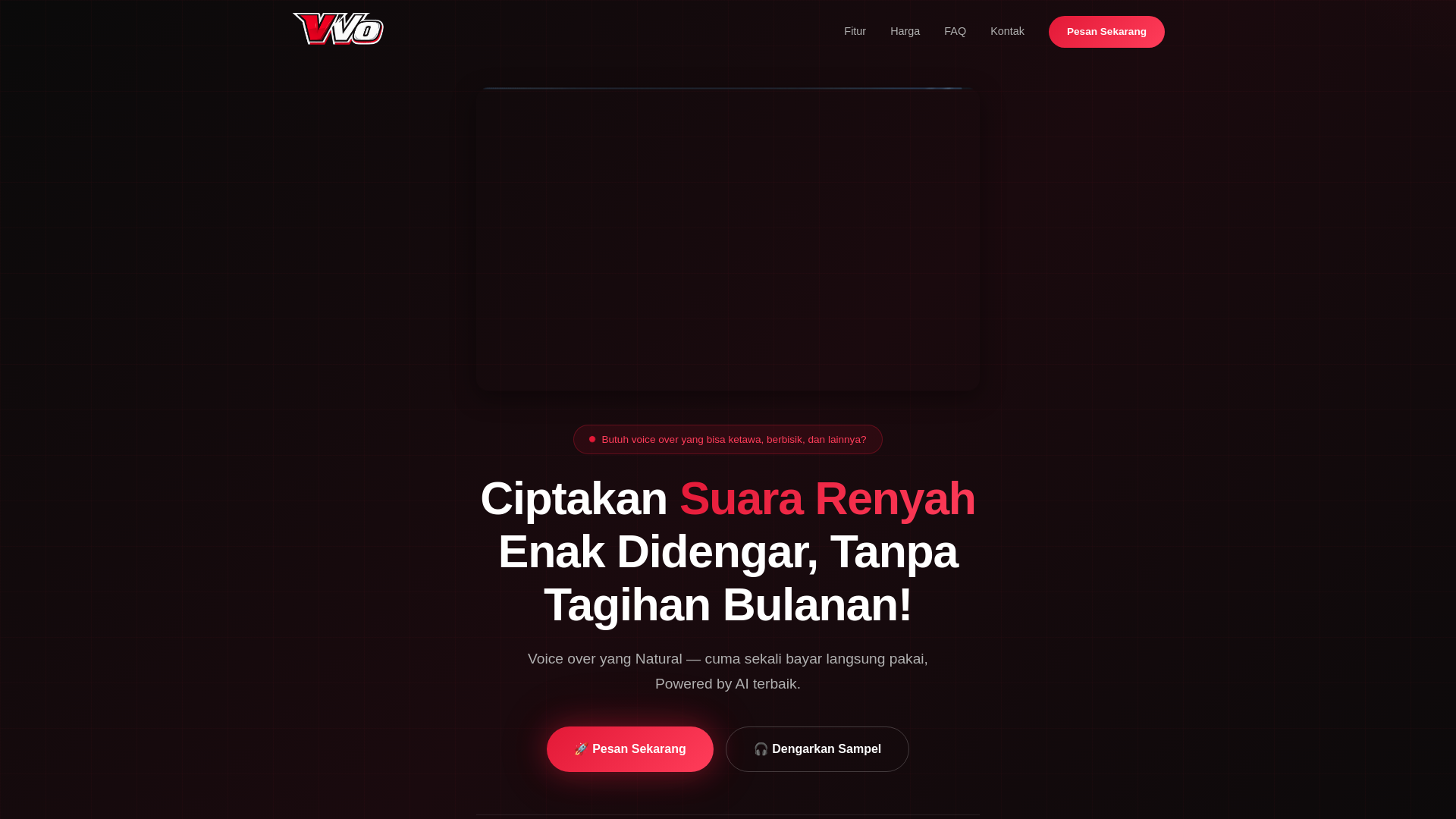 website screenshot of https://vibevoice.my.id/