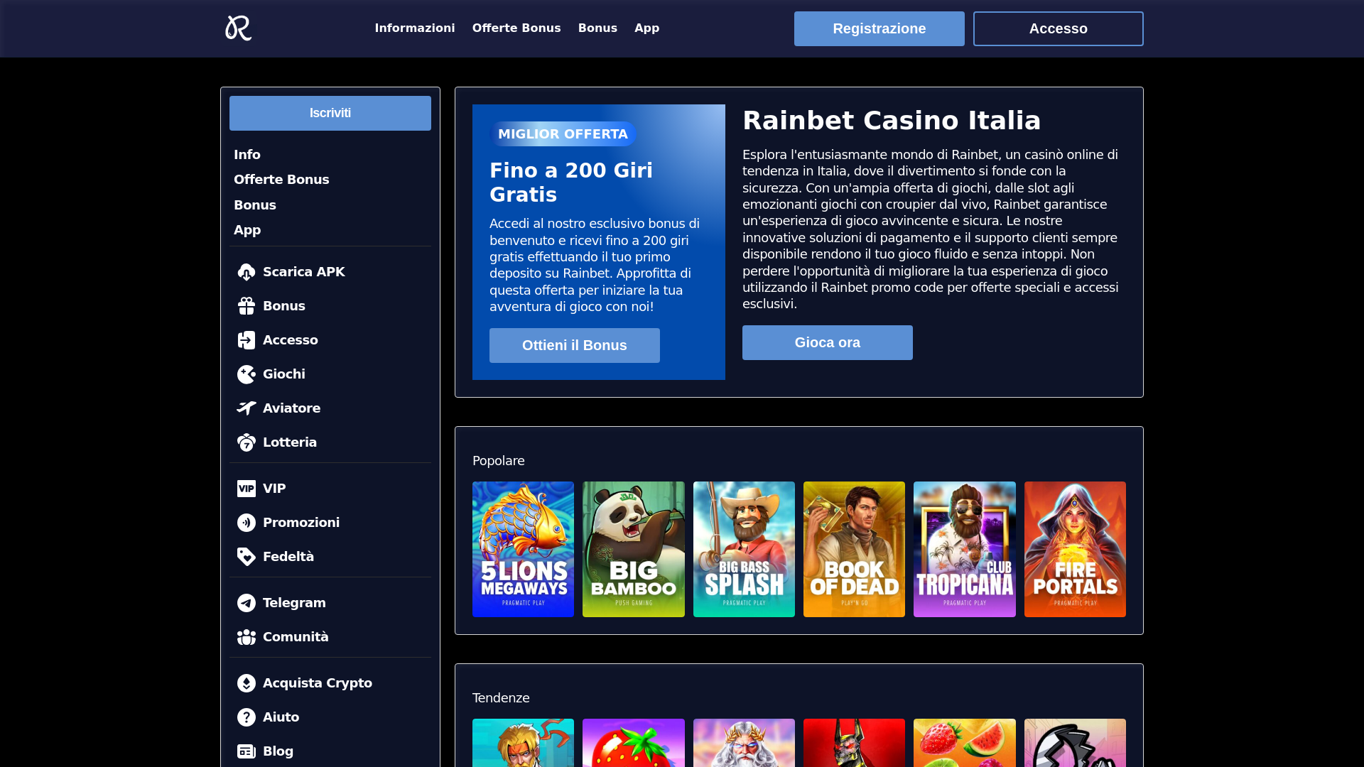 website screenshot of https://rainbetcasinoitalia-com.pages.dev/