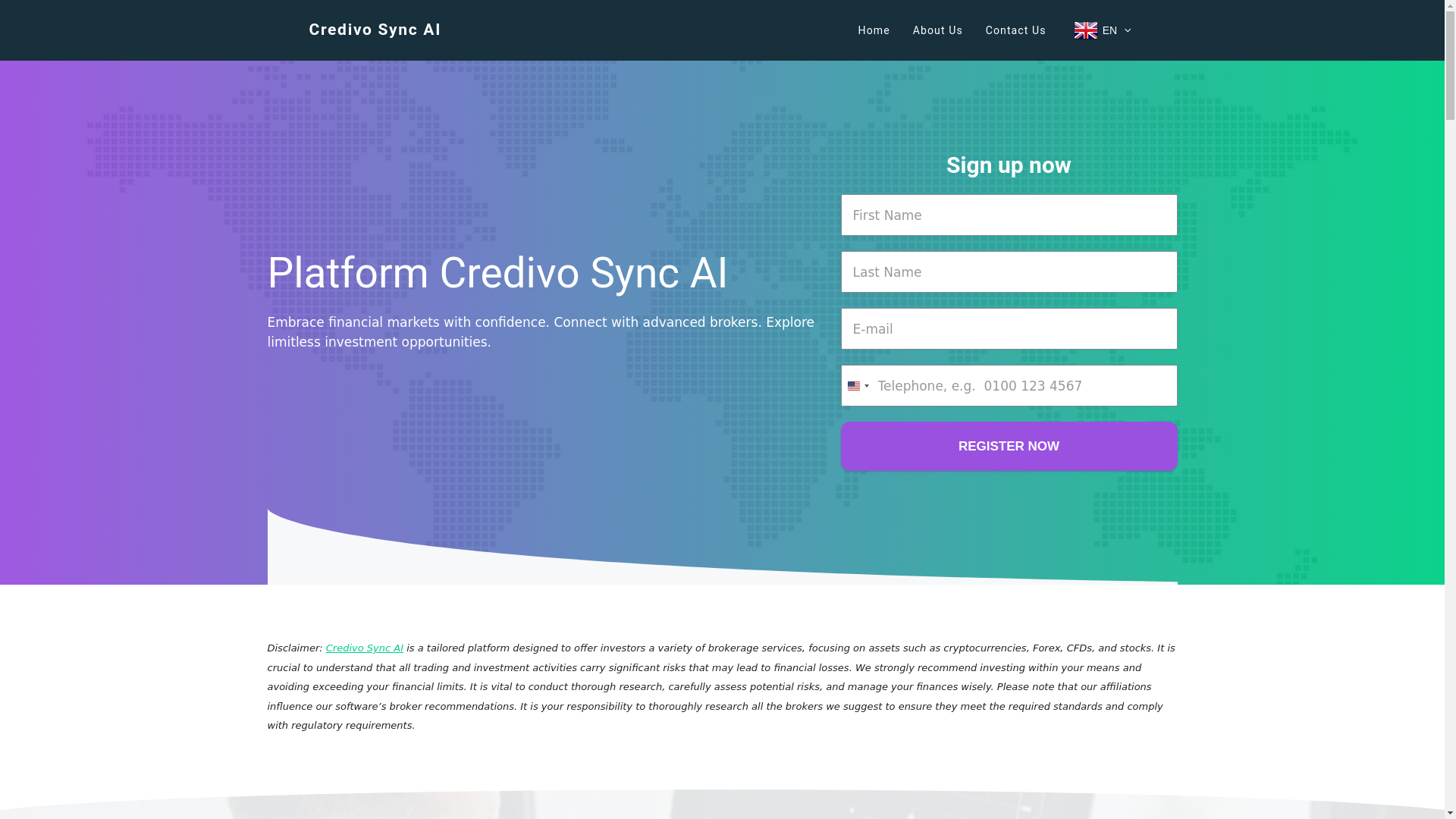 website screenshot of https://credivosyncai-2025.com/