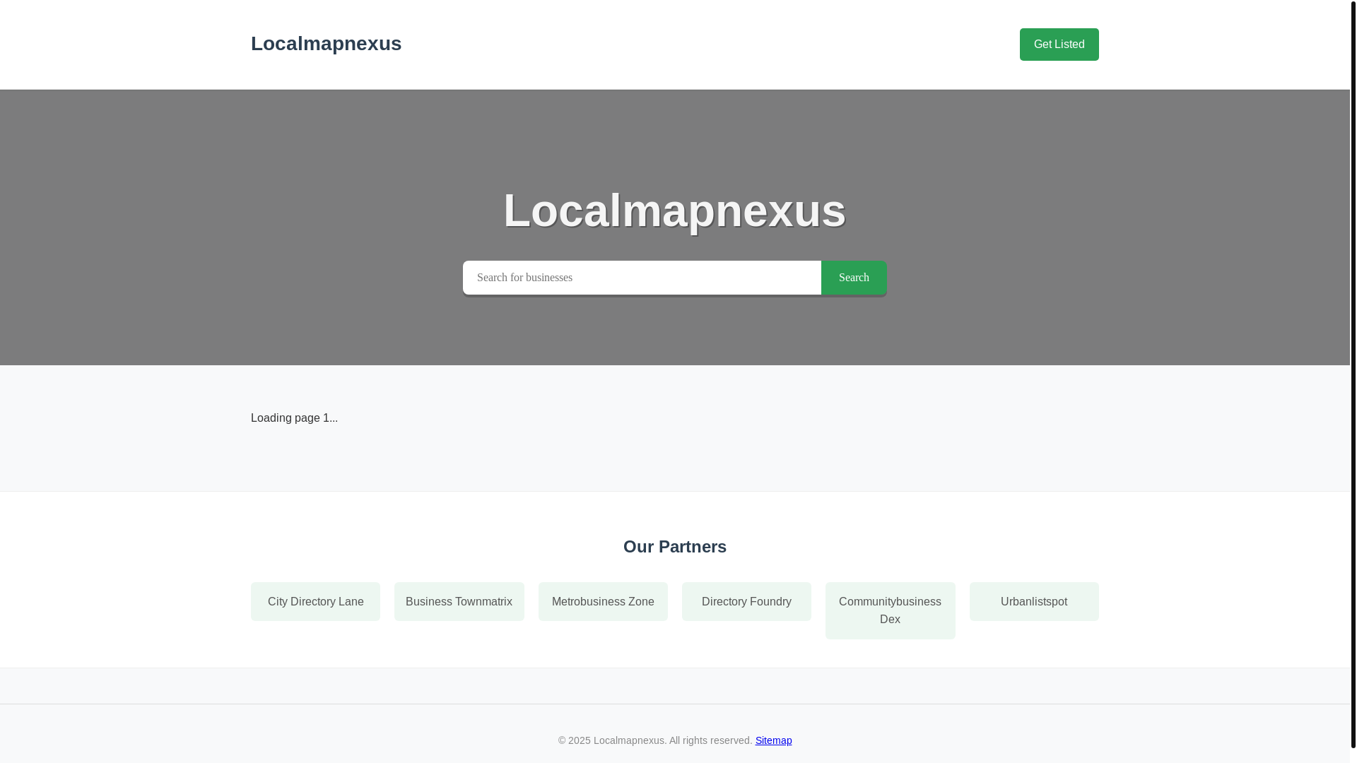website screenshot of https://localmapnexus.pages.dev/