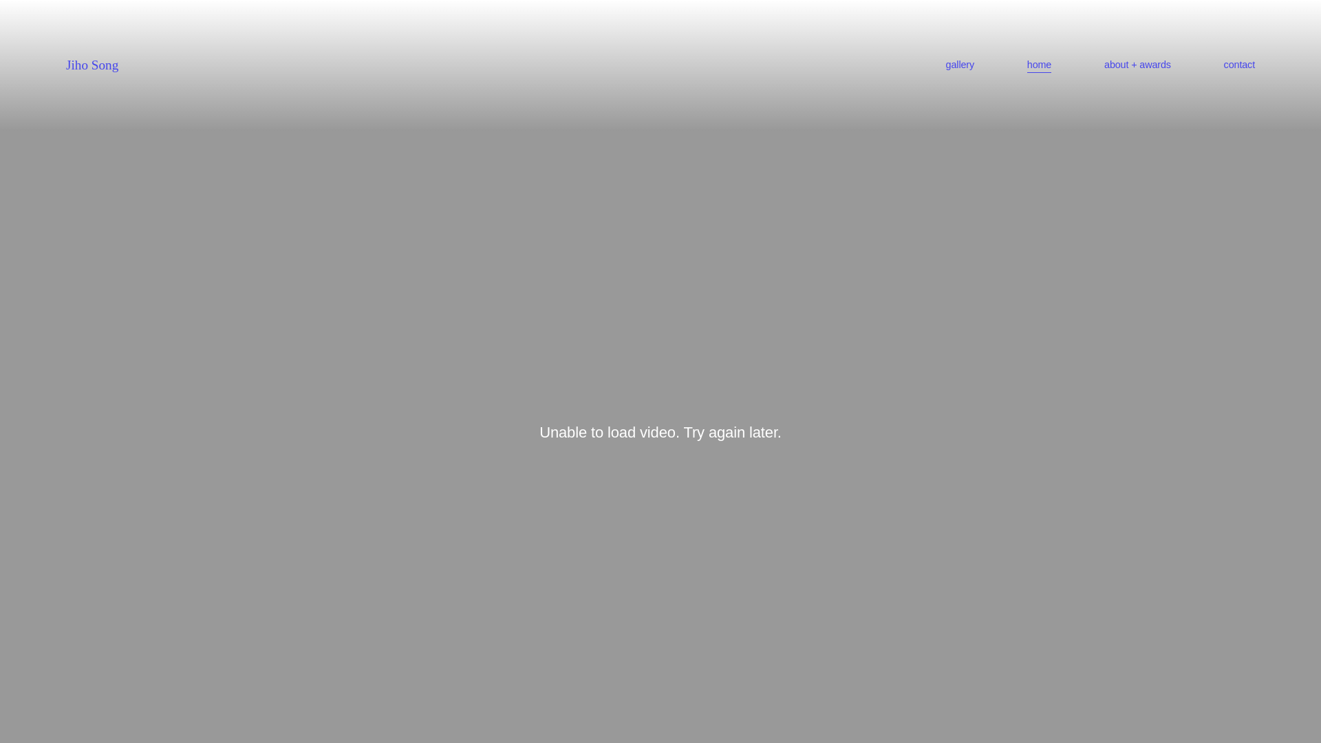 website screenshot of https://jihosong.art/