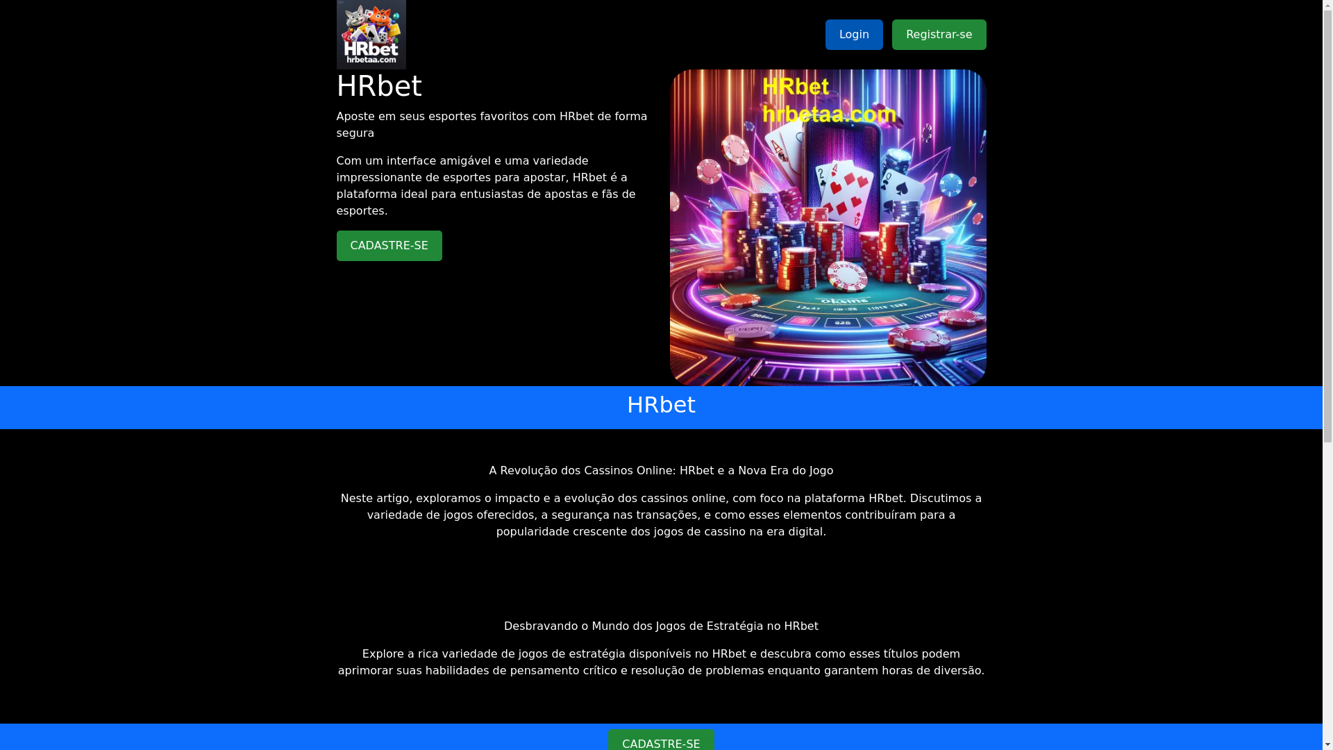 website screenshot of https://hrbetaa.com/