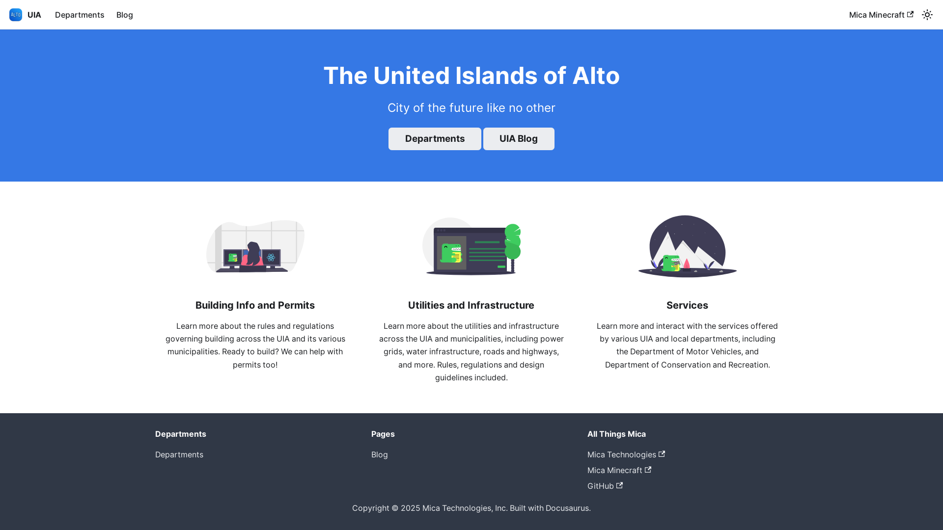 website screenshot of https://website-uia-micatechnologies-com.pages.dev/