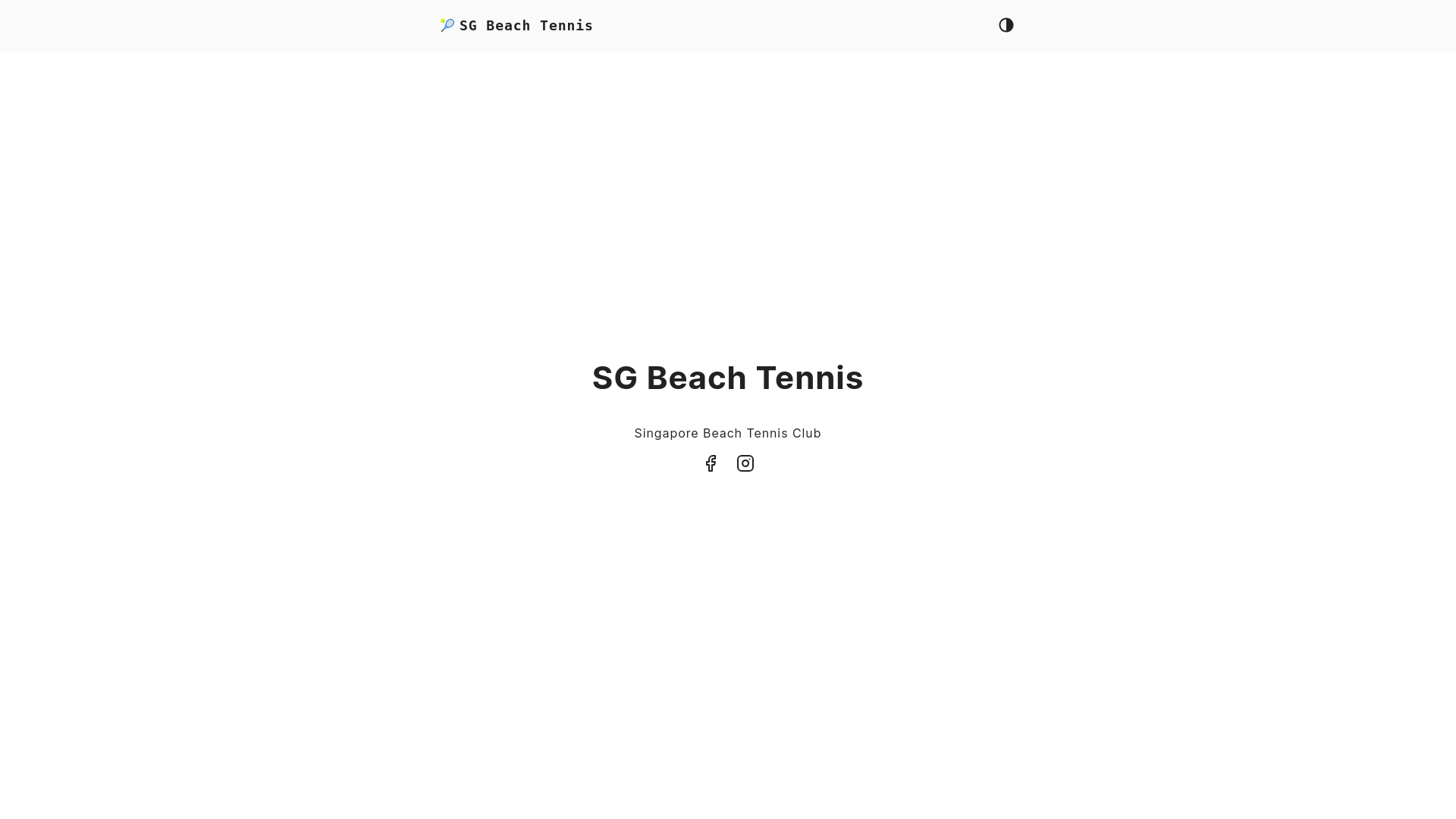 website screenshot of https://sgbeachtennis.pages.dev/