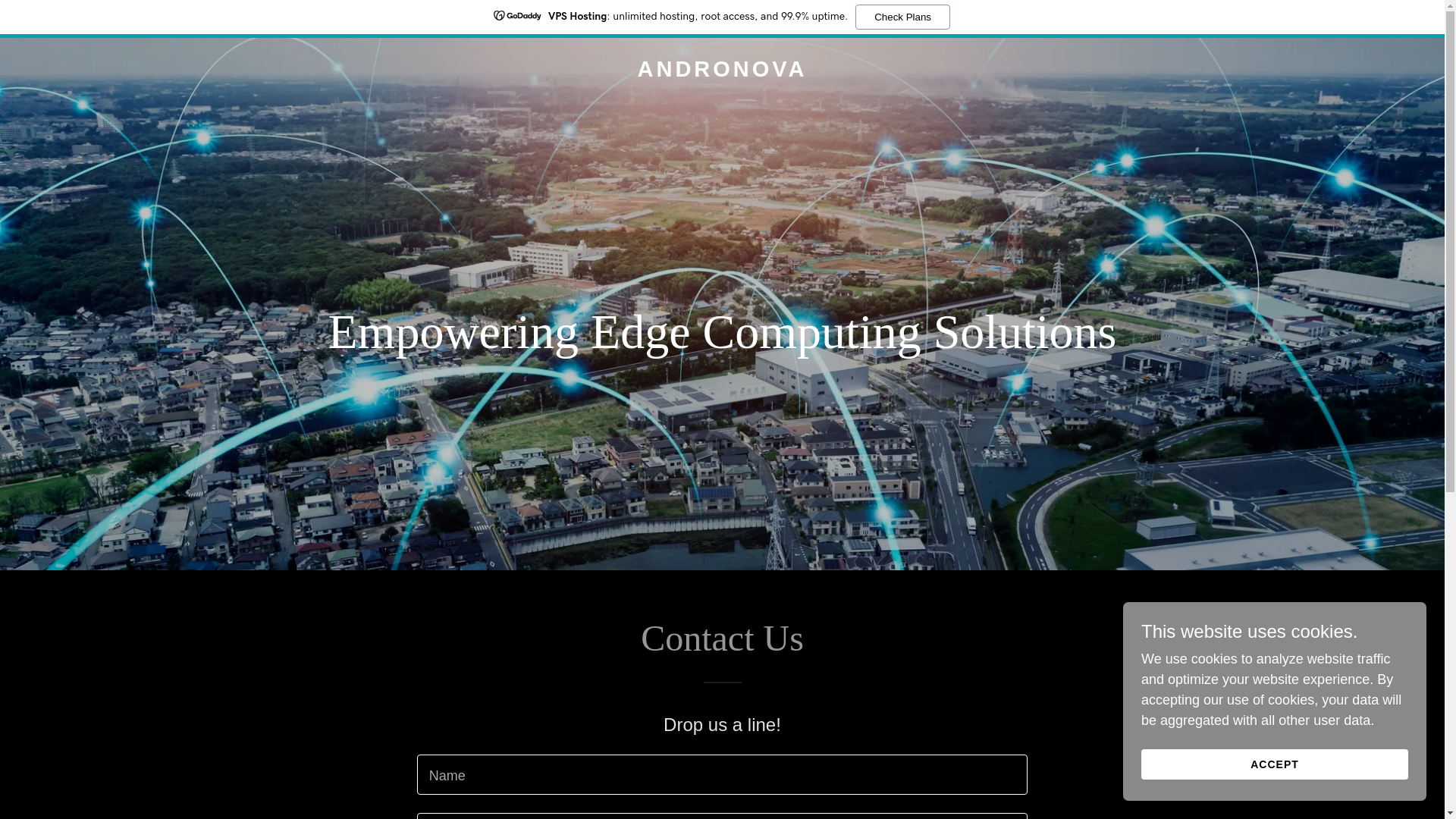website screenshot of https://andronova.io/