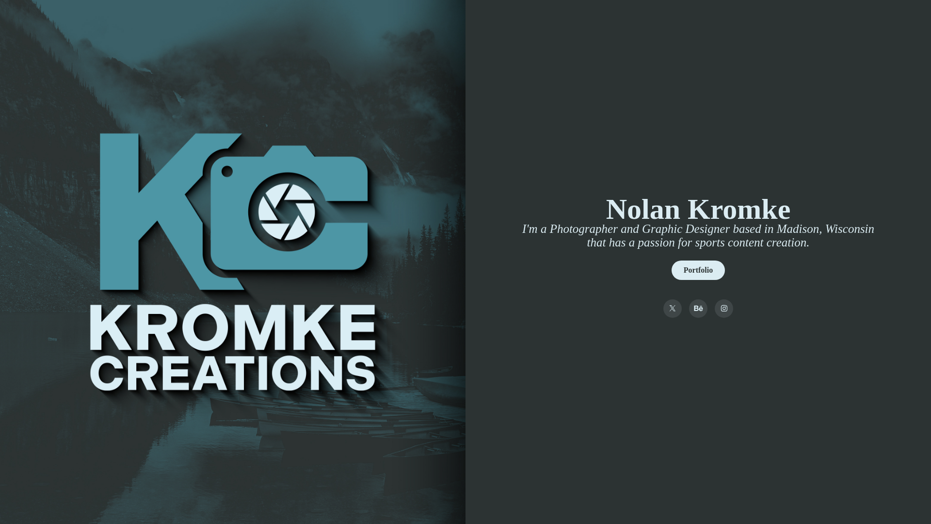 website screenshot of https://kromkecreations.com/