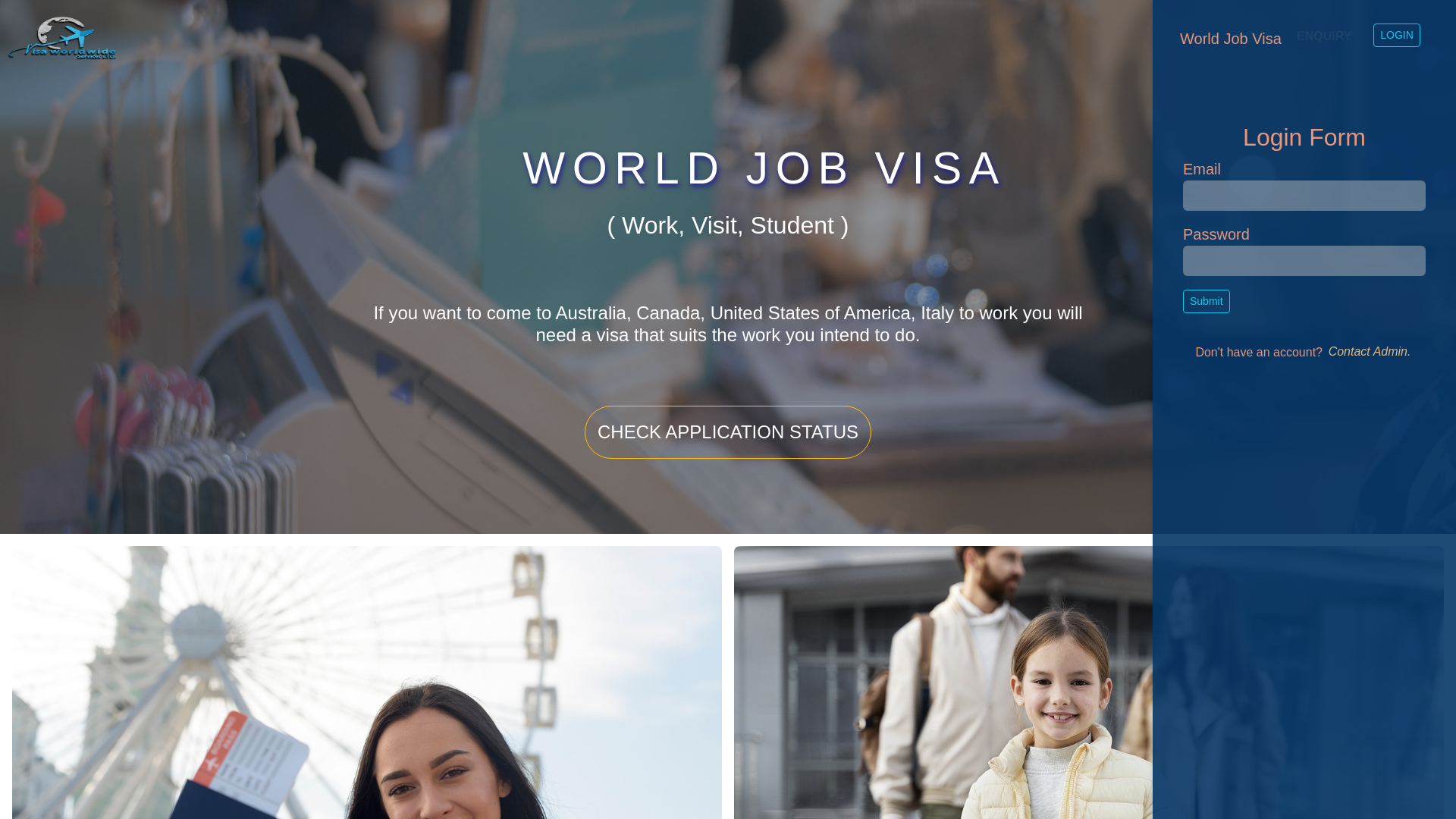 website screenshot of https://worldvisainfo.net/