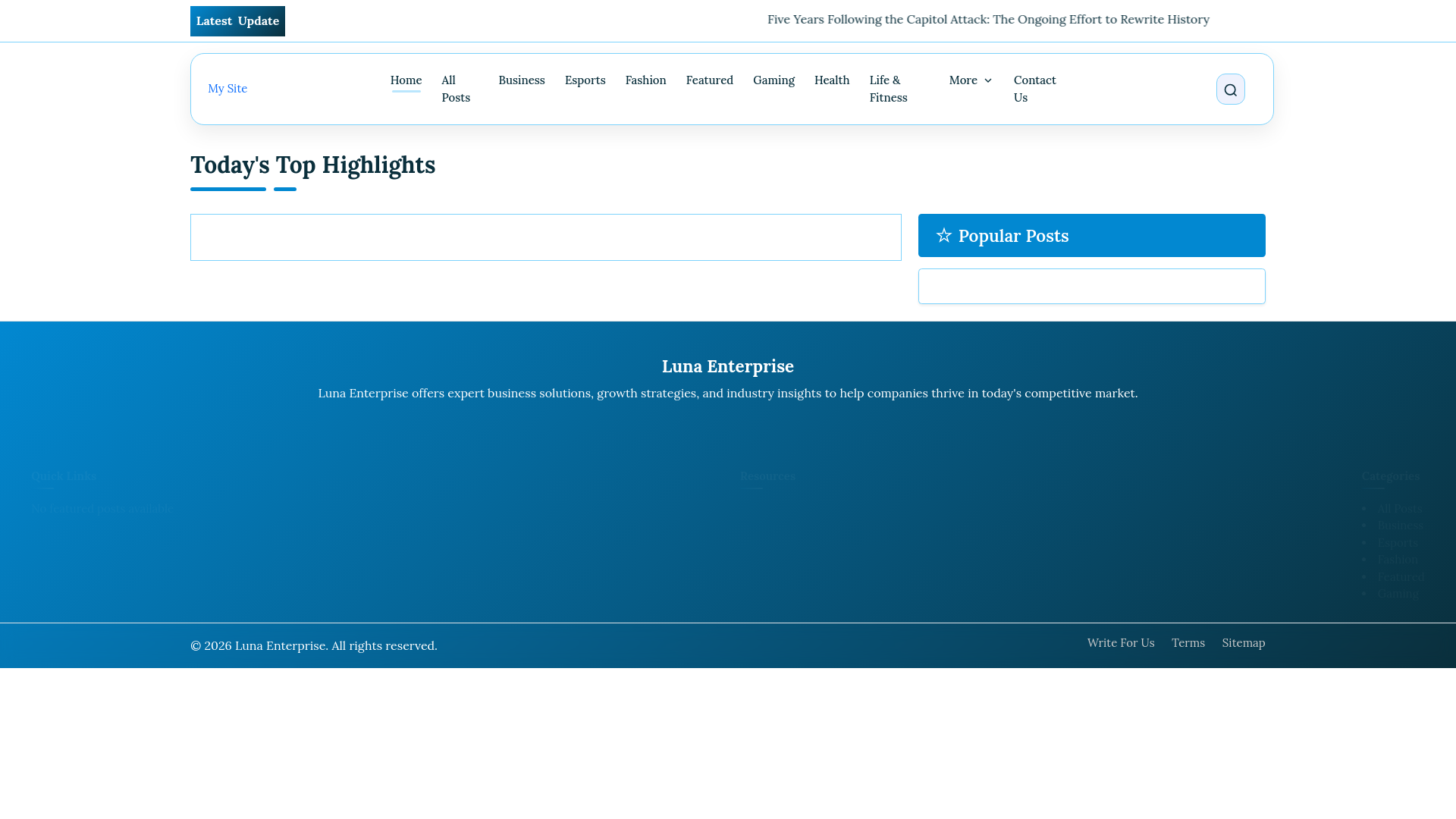 website screenshot of https://lunaenterprise.co.uk/