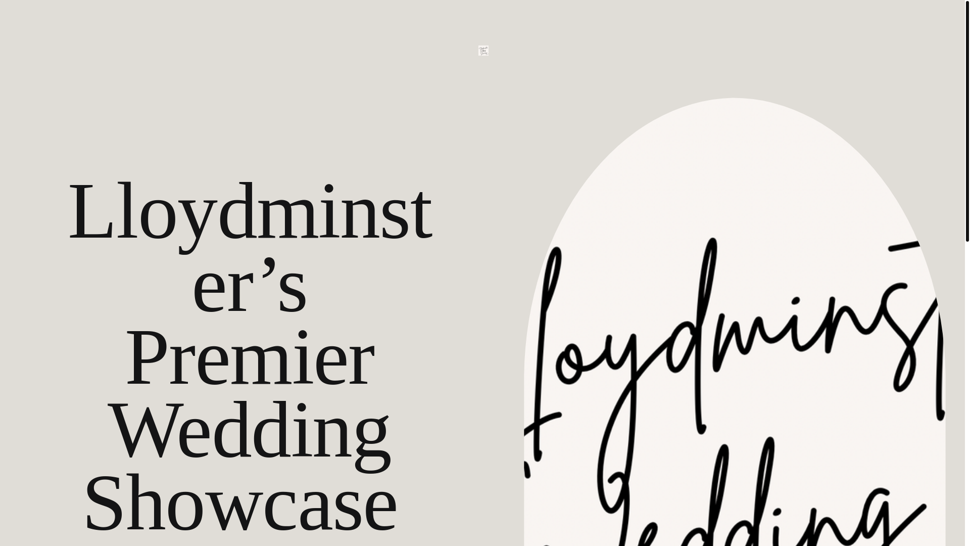 website screenshot of https://lloydminsterweddingshowcase.ca/
