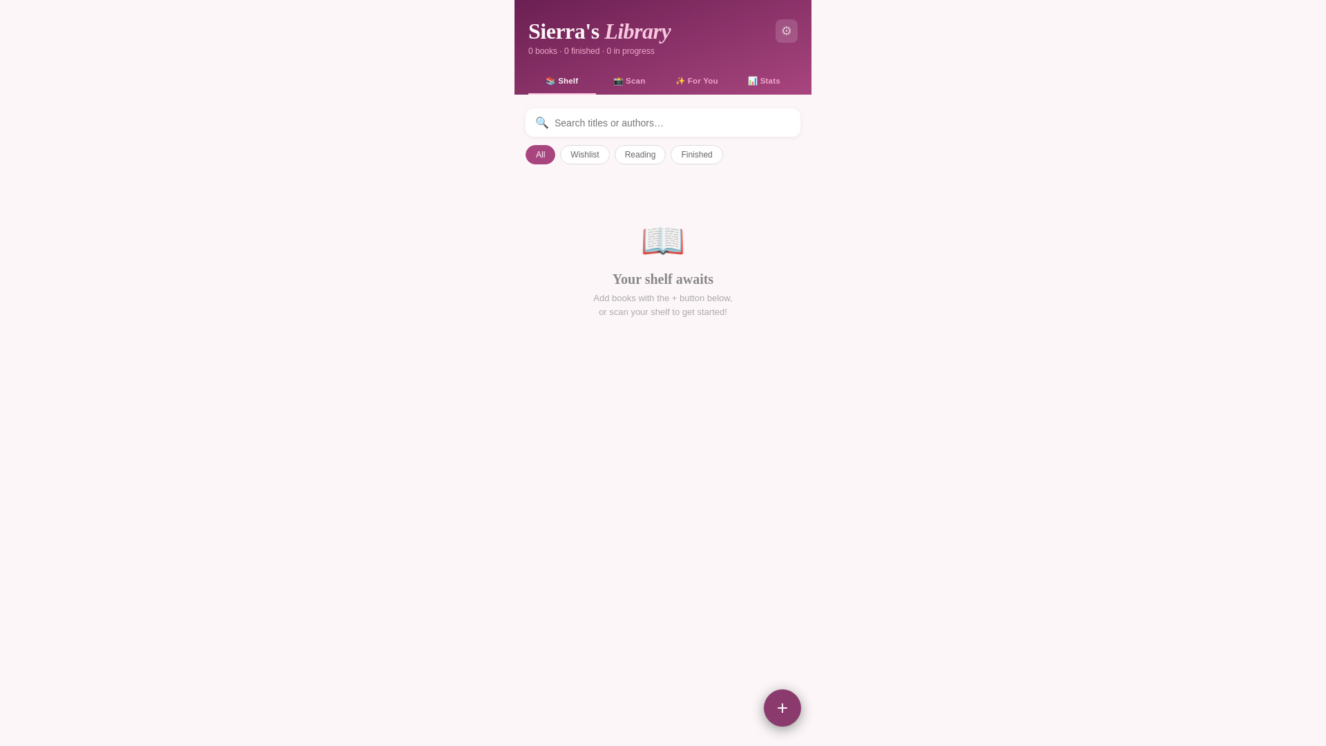 website screenshot of https://sierrasbooks.pages.dev/
