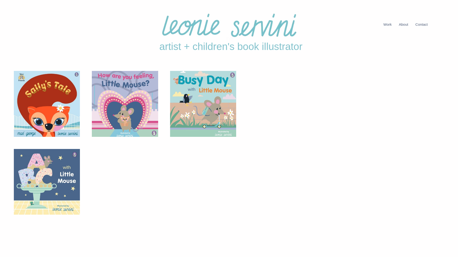 website screenshot of https://leonieservini.com