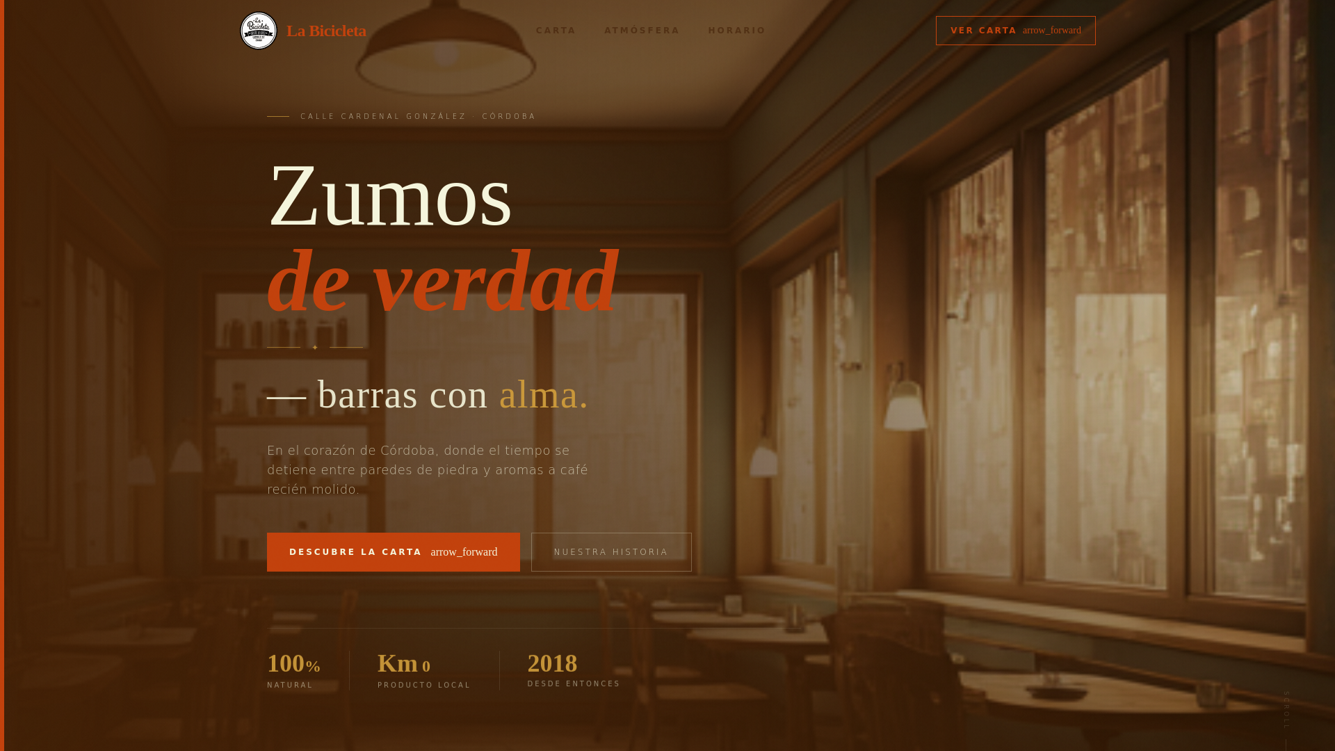 website screenshot of https://labicicleta.pages.dev/