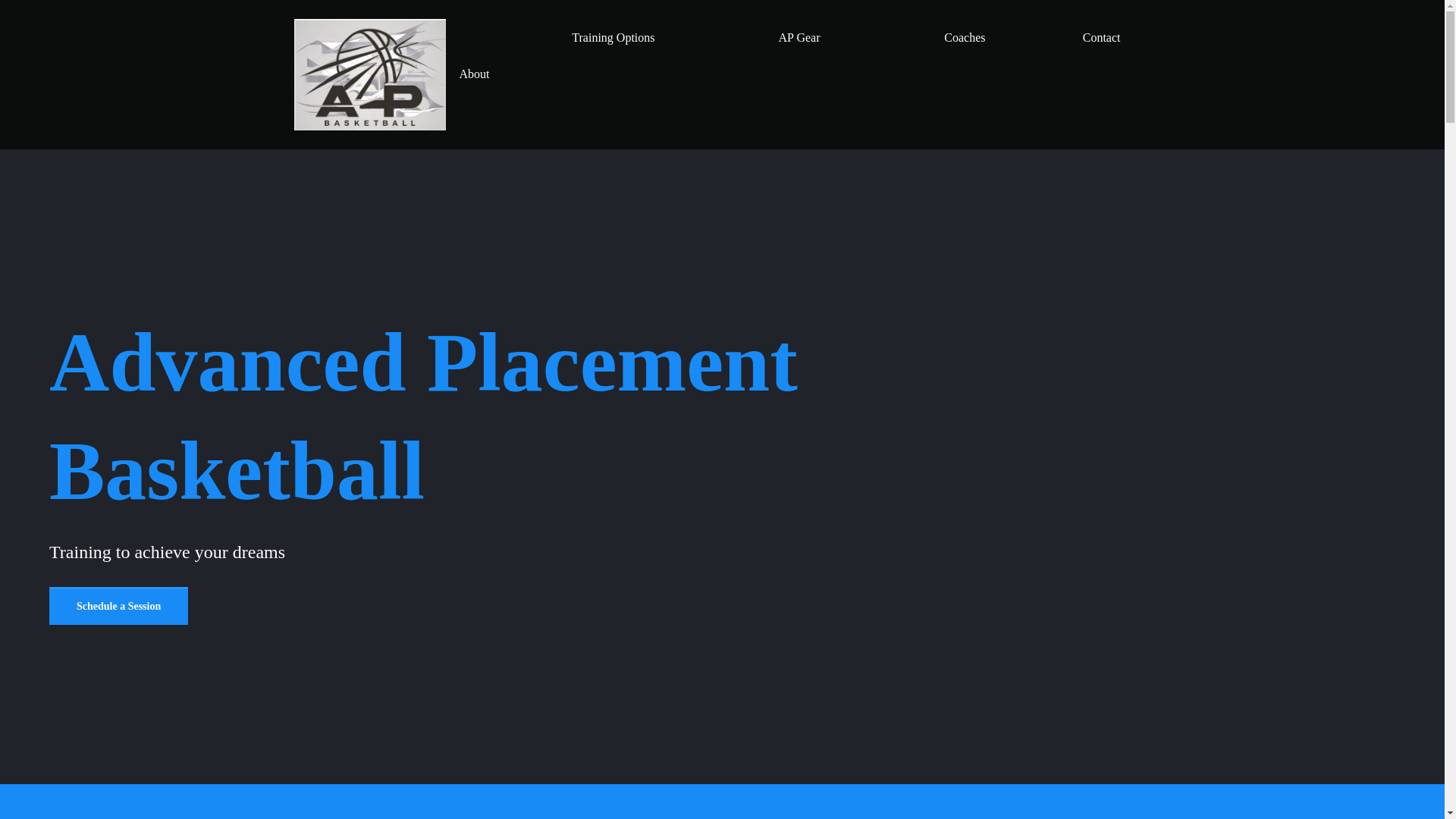 website screenshot of https://advancedplacementbasketball.com/