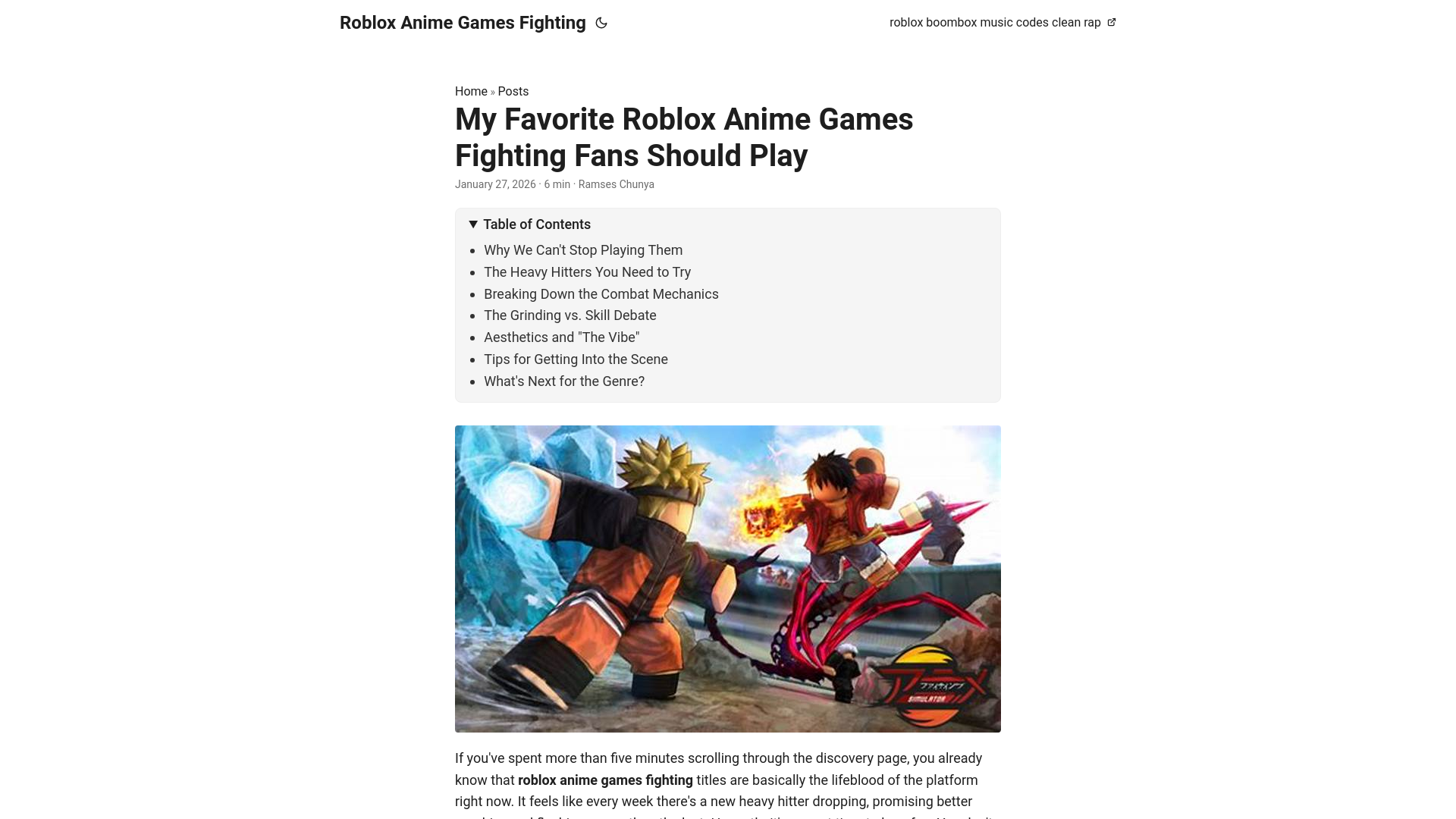 website screenshot of https://roblox-anime-games-fighting.pages.dev/