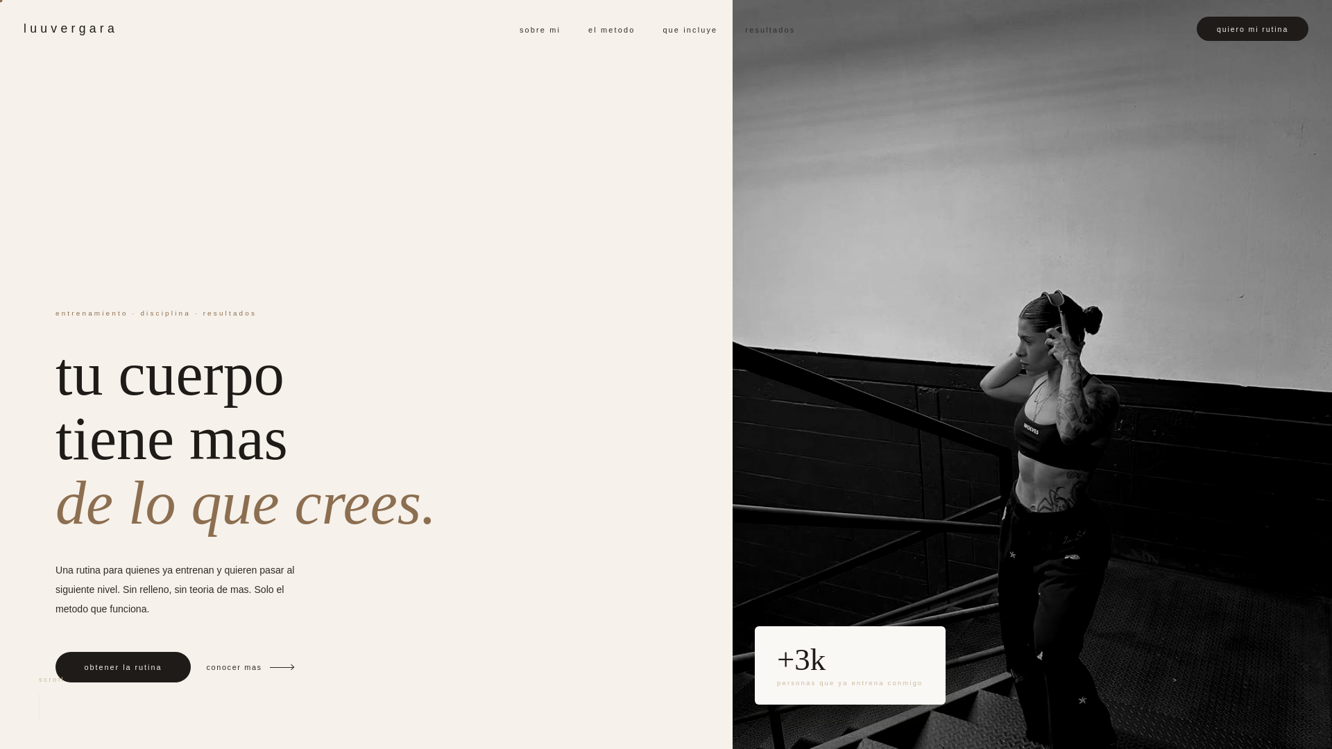 website screenshot of https://luuvergara.com/