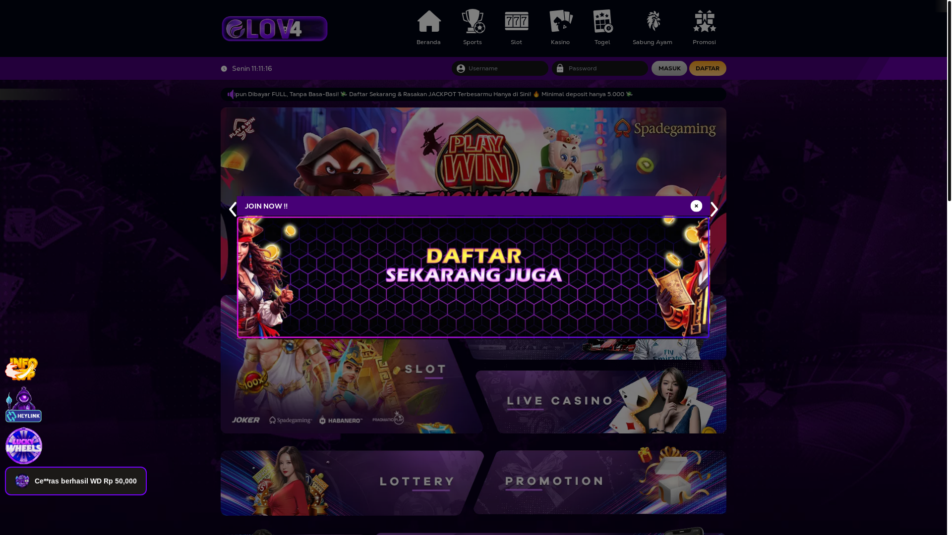 website screenshot of https://lov4dalternatif.info/