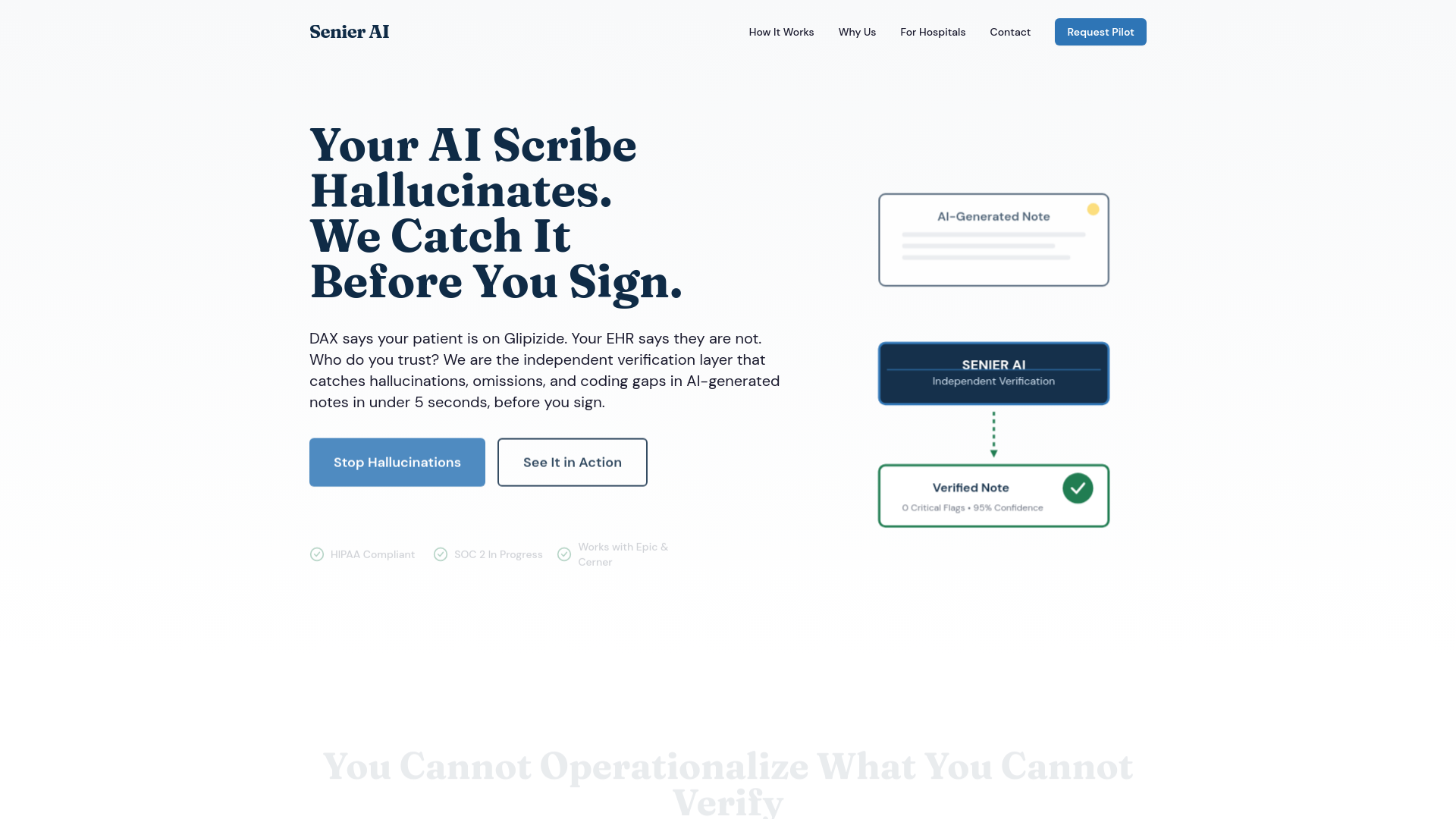 website screenshot of https://senierai.com/