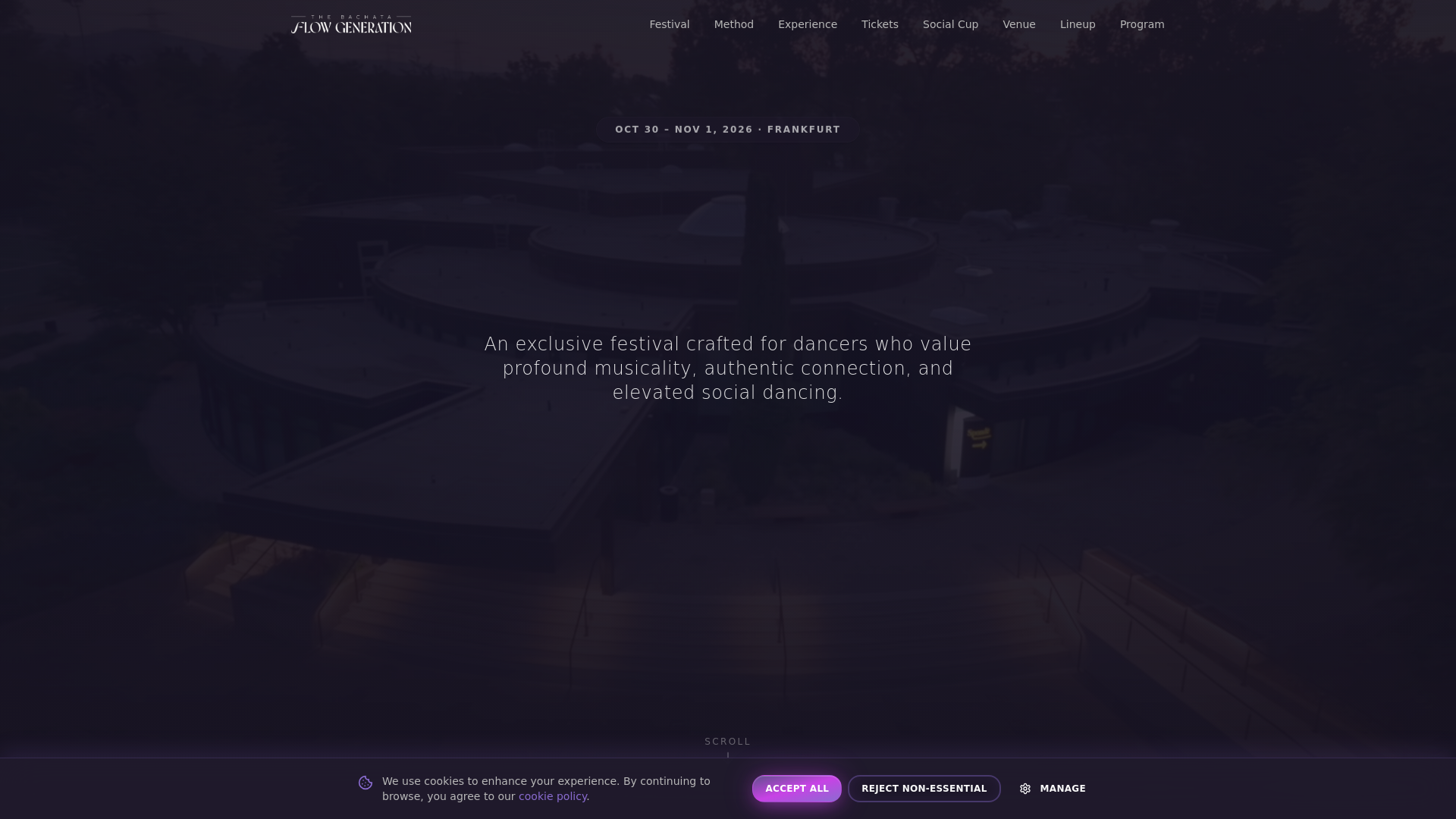 website screenshot of https://fluxdancefestival.pages.dev/