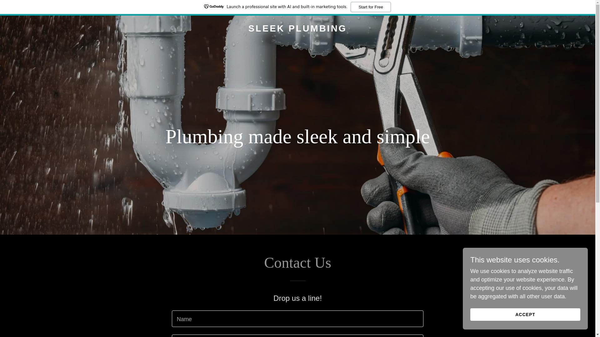 website screenshot of https://sleekplumbing.com.au/