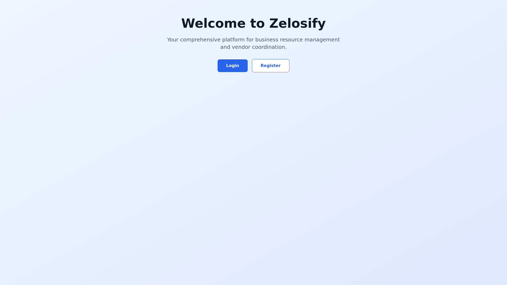 website screenshot of https://zelosify-frontend.pages.dev/