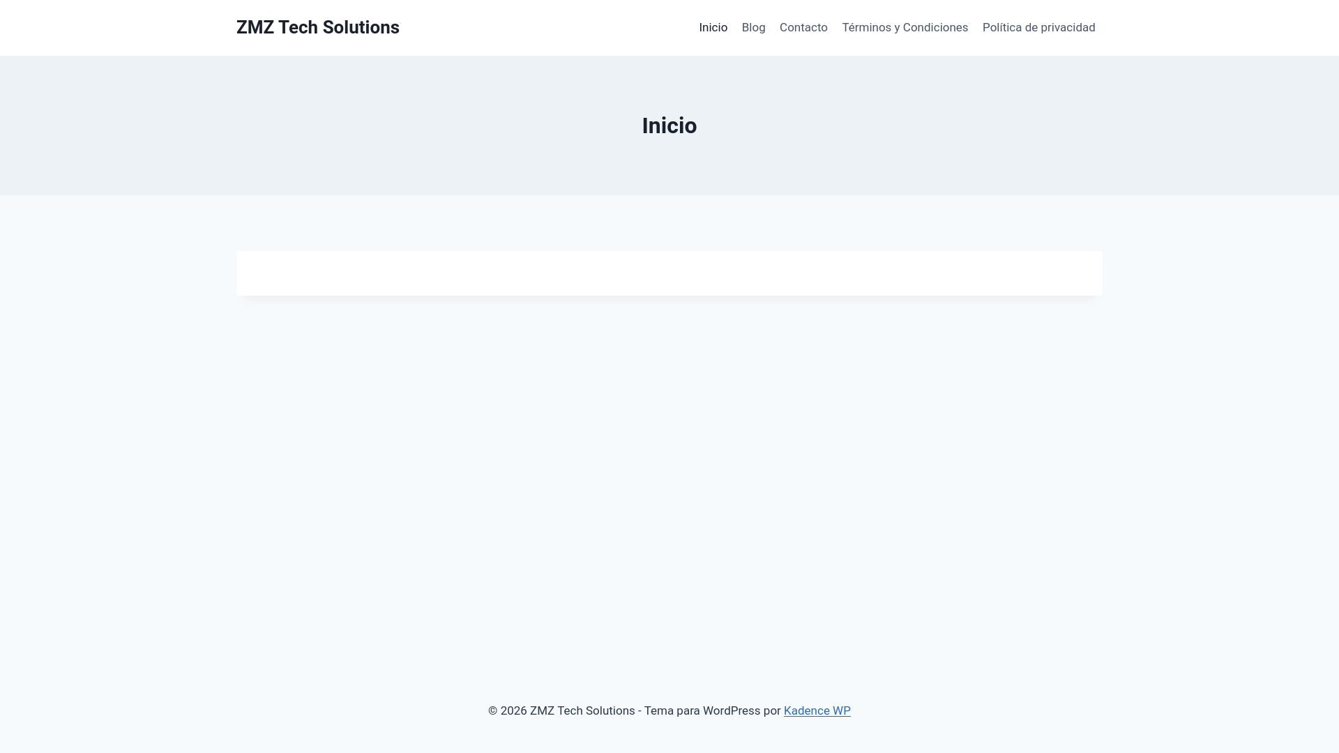 website screenshot of https://zmztechsolutions.com