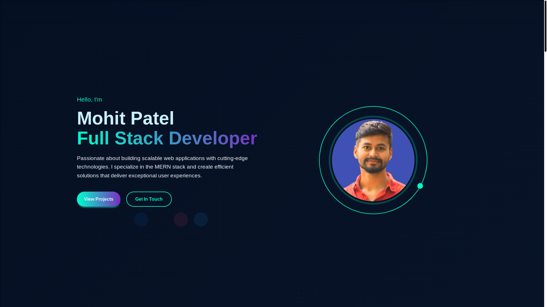 website screenshot of https://mohitpatel.org/