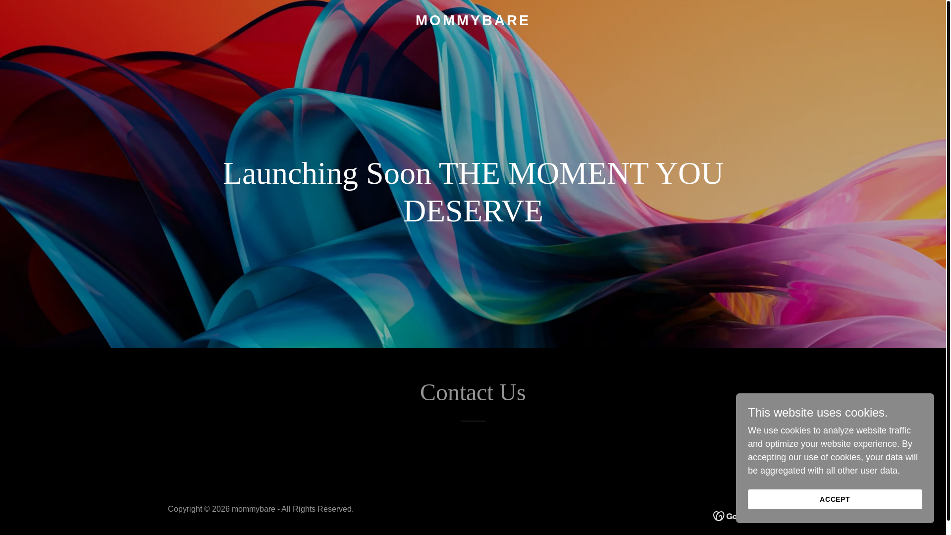 website screenshot of https://mommybare.in/