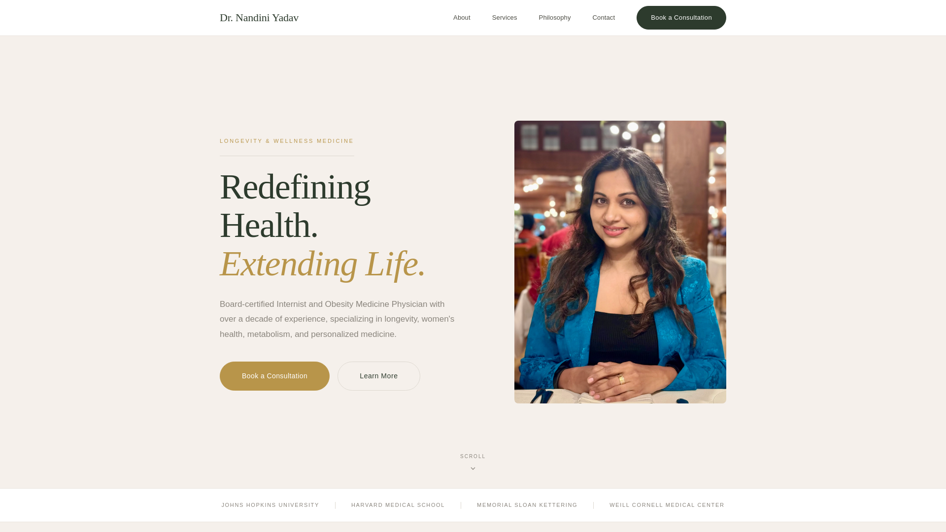 website screenshot of https://dryadav.pages.dev/