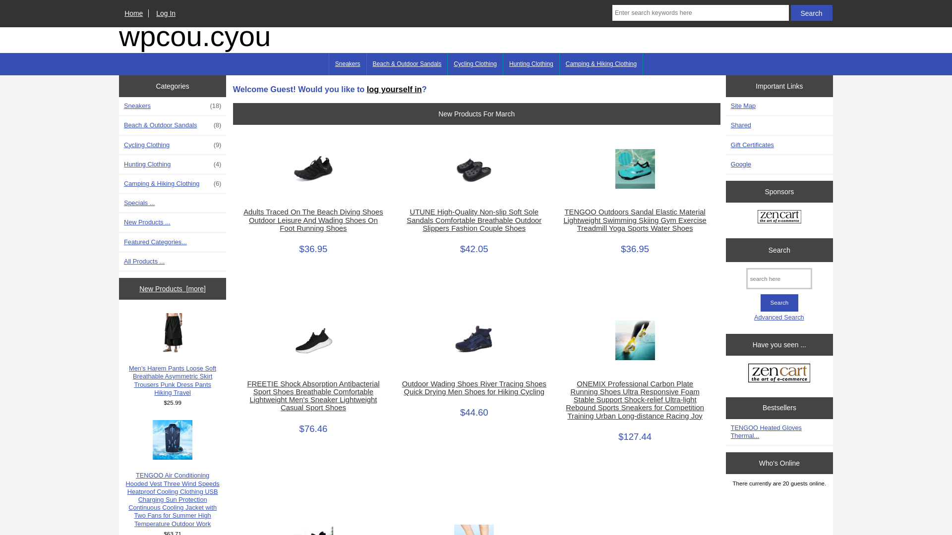 website screenshot of https://wpcou.cyou/