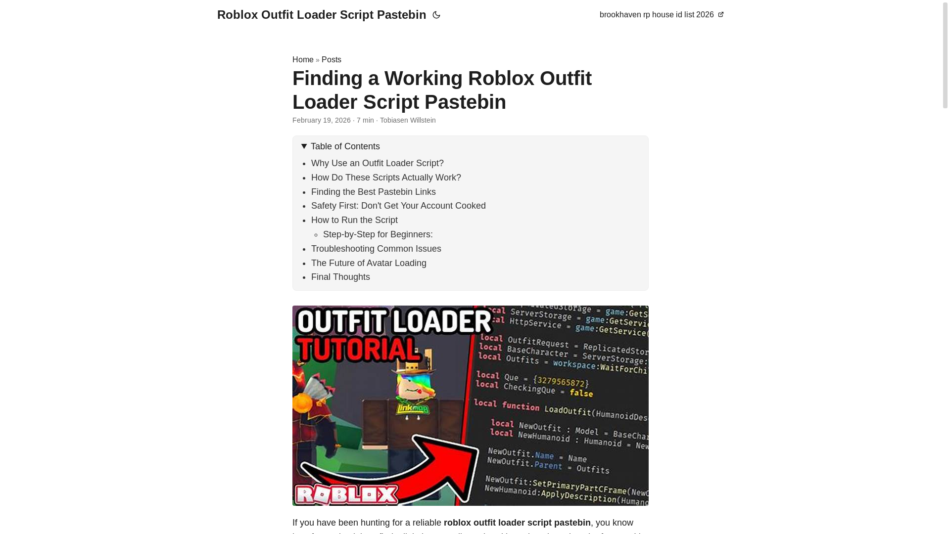website screenshot of https://roblox-outfit-loader-script-pastebin.pages.dev/