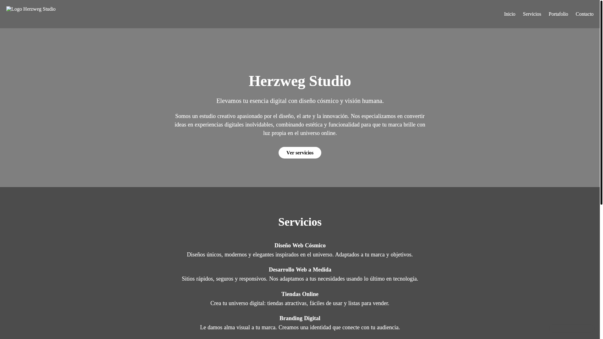 website screenshot of https://herzwegstudio.pages.dev/