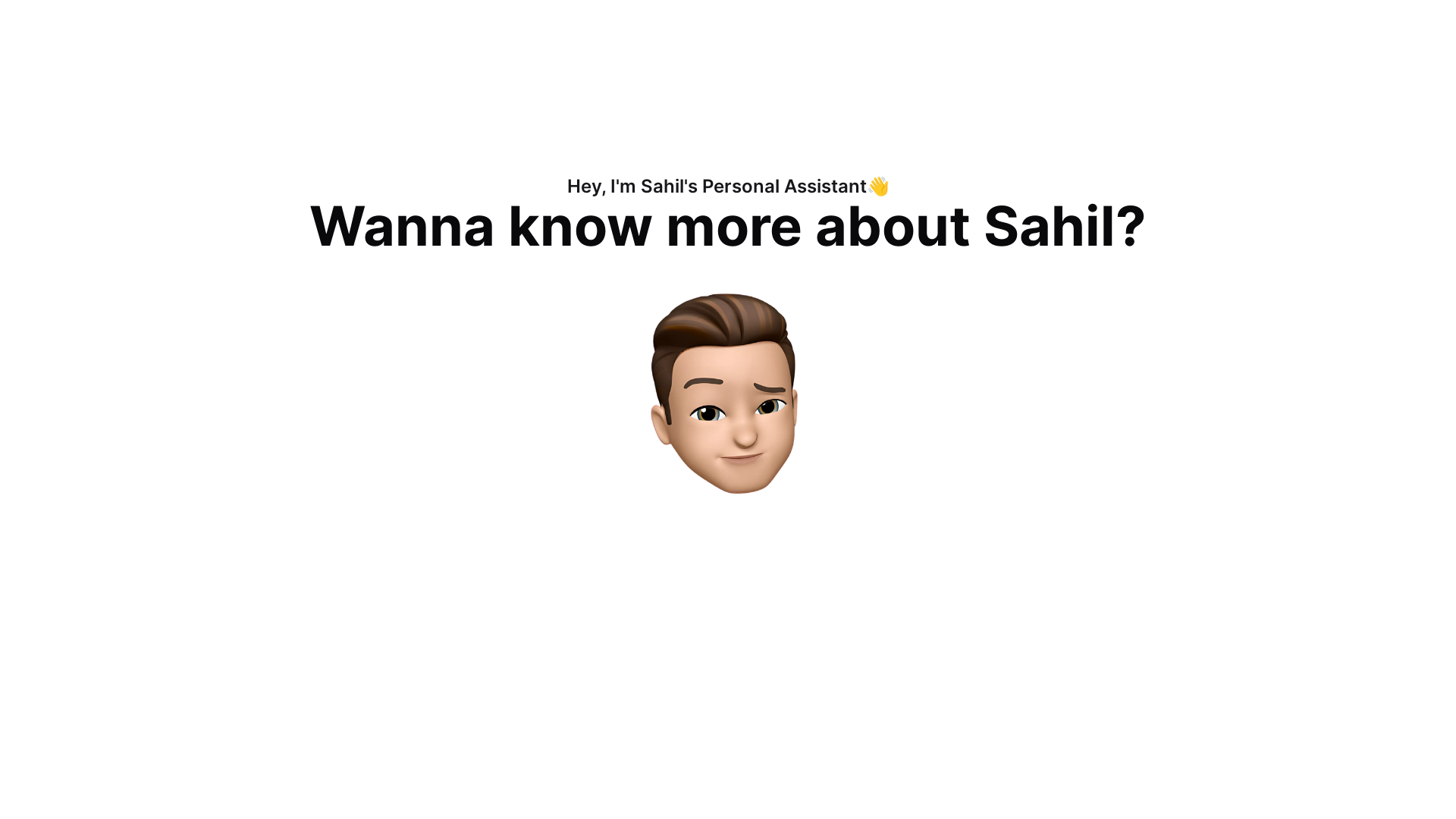 website screenshot of https://sahilsrivastava.info/