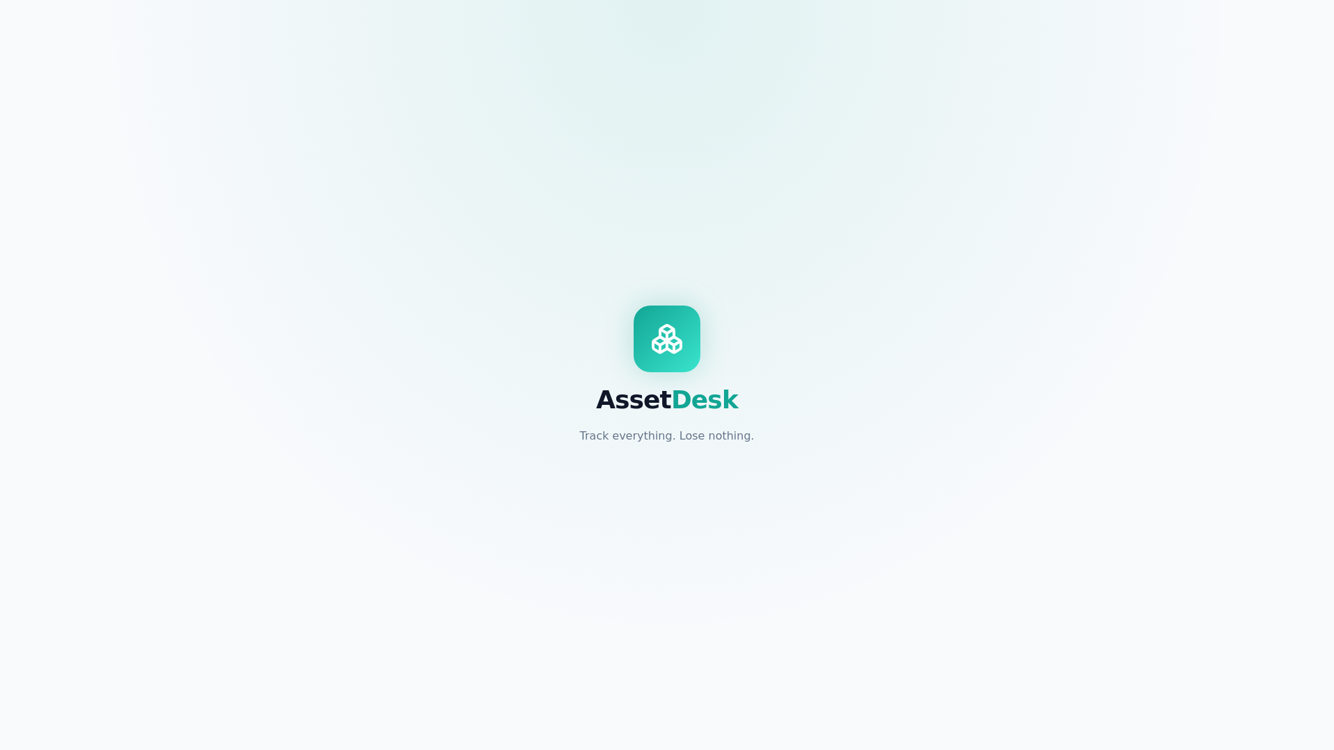 website screenshot of https://assetdesk.app/