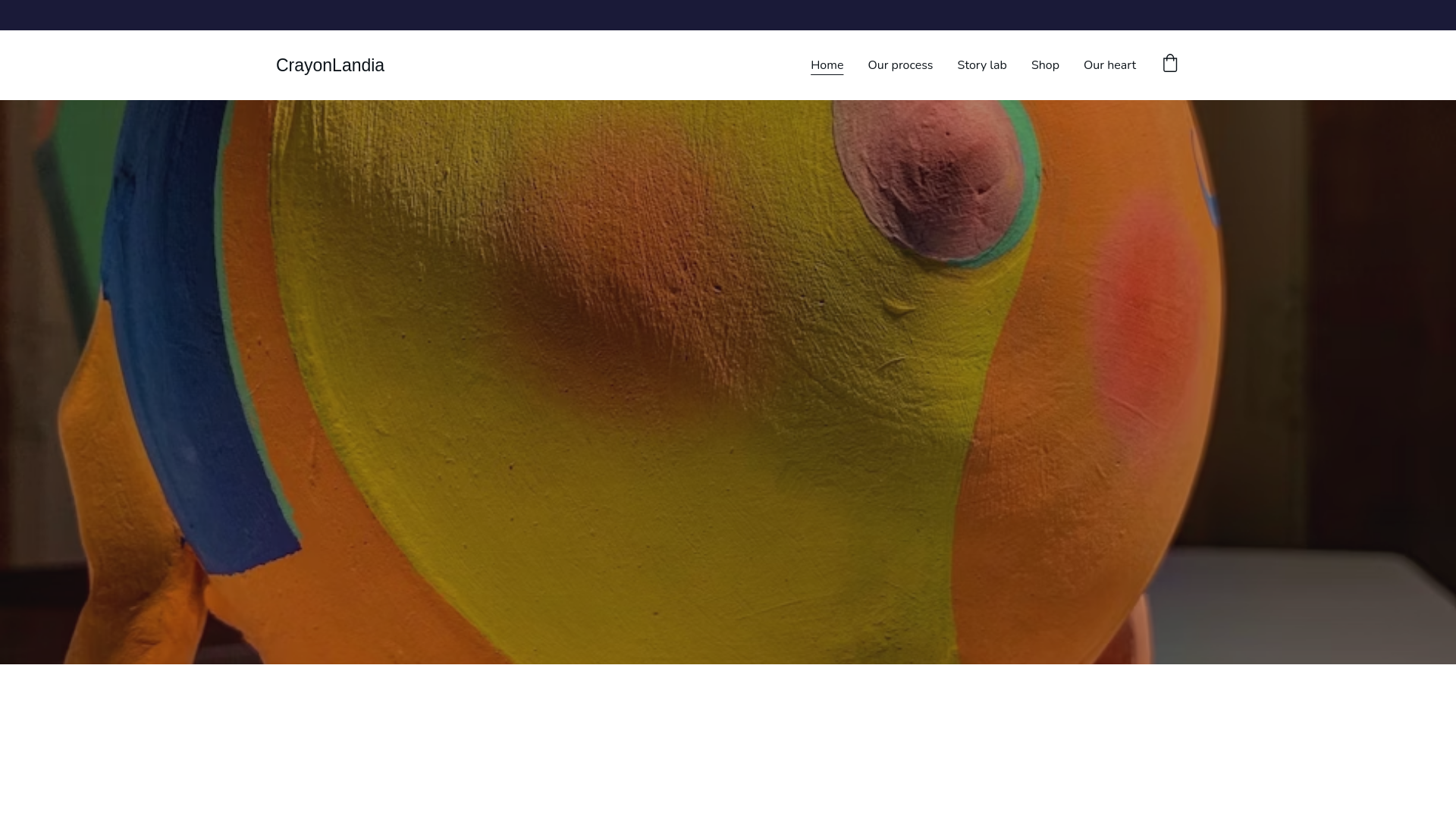 website screenshot of https://crayonlandia.studio/