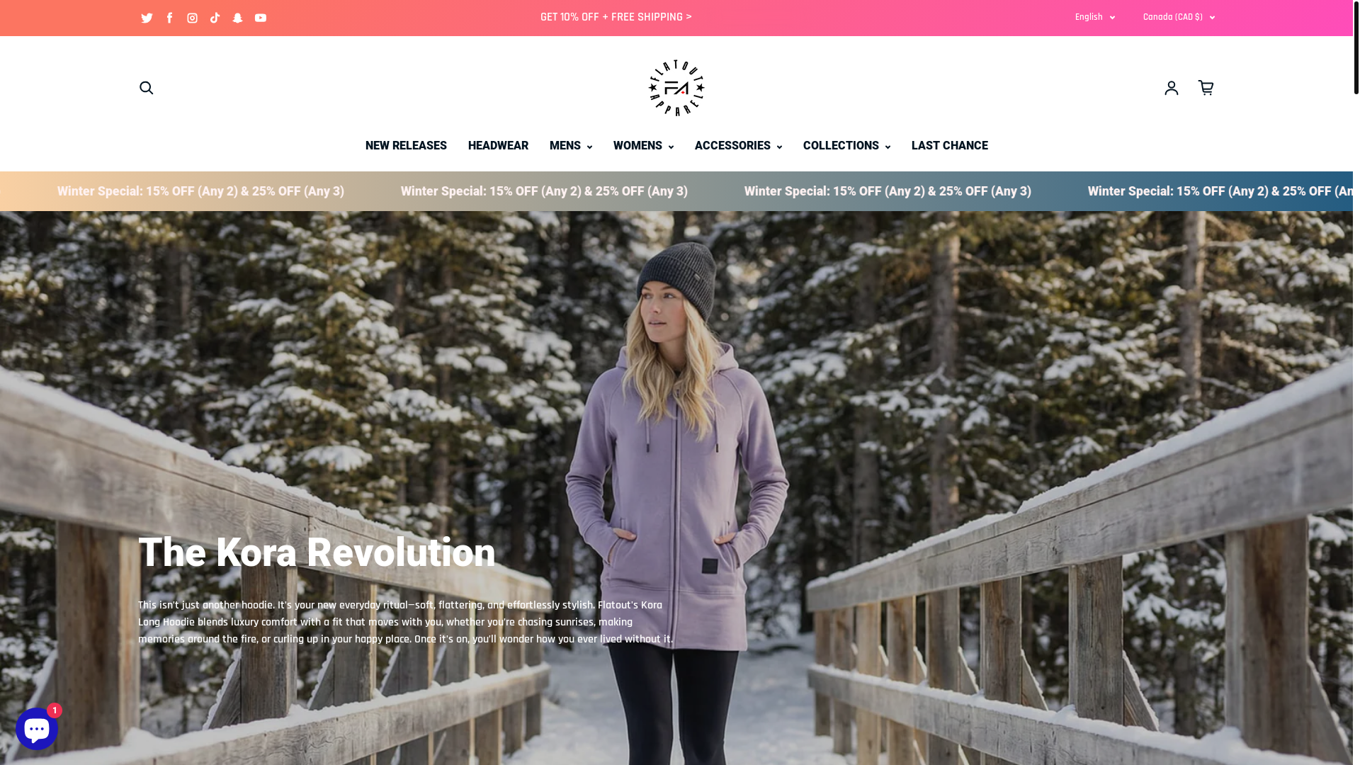 website screenshot of https://thekora-usa.com/