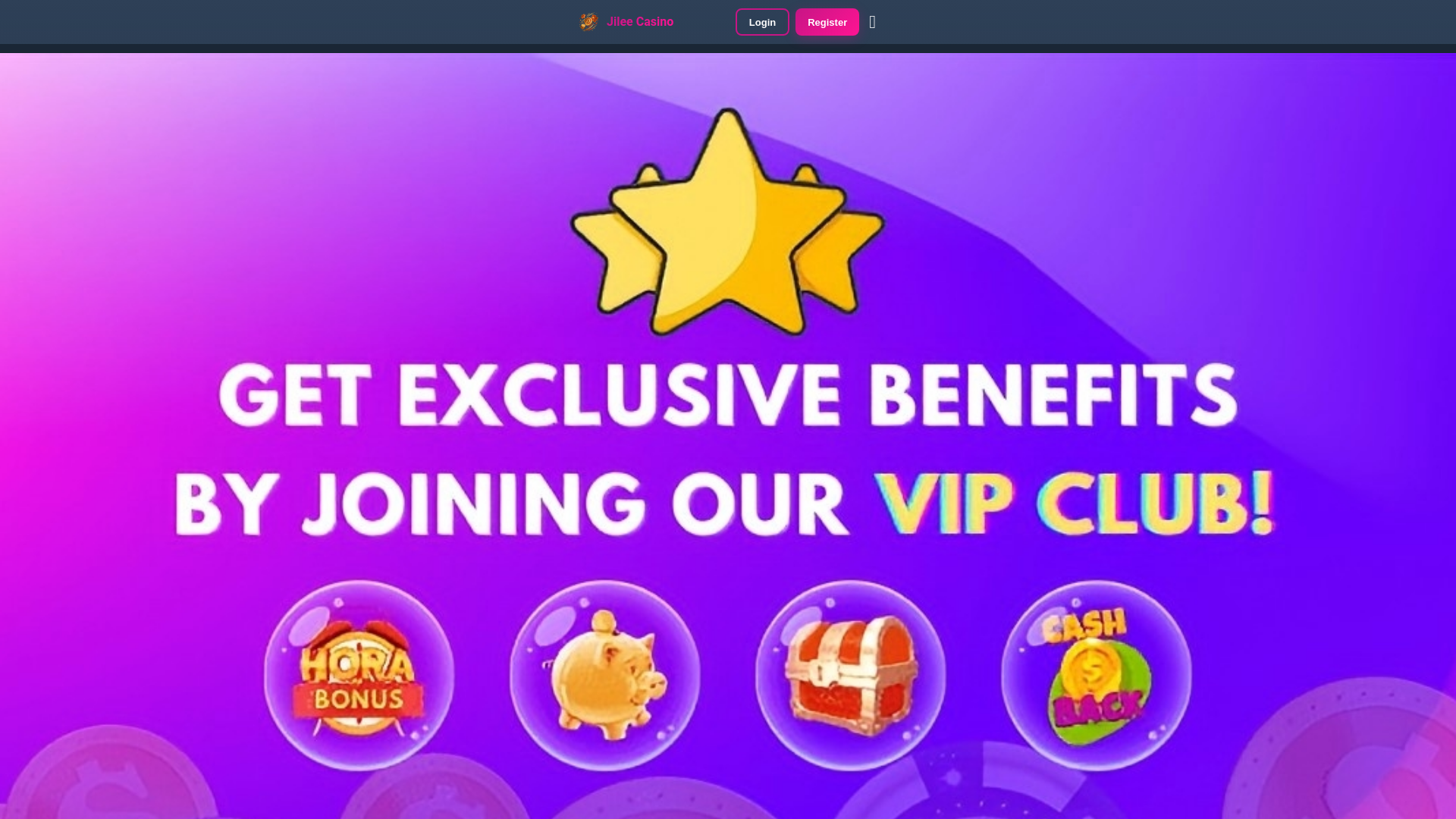 website screenshot of https://jileecasino.sbs/