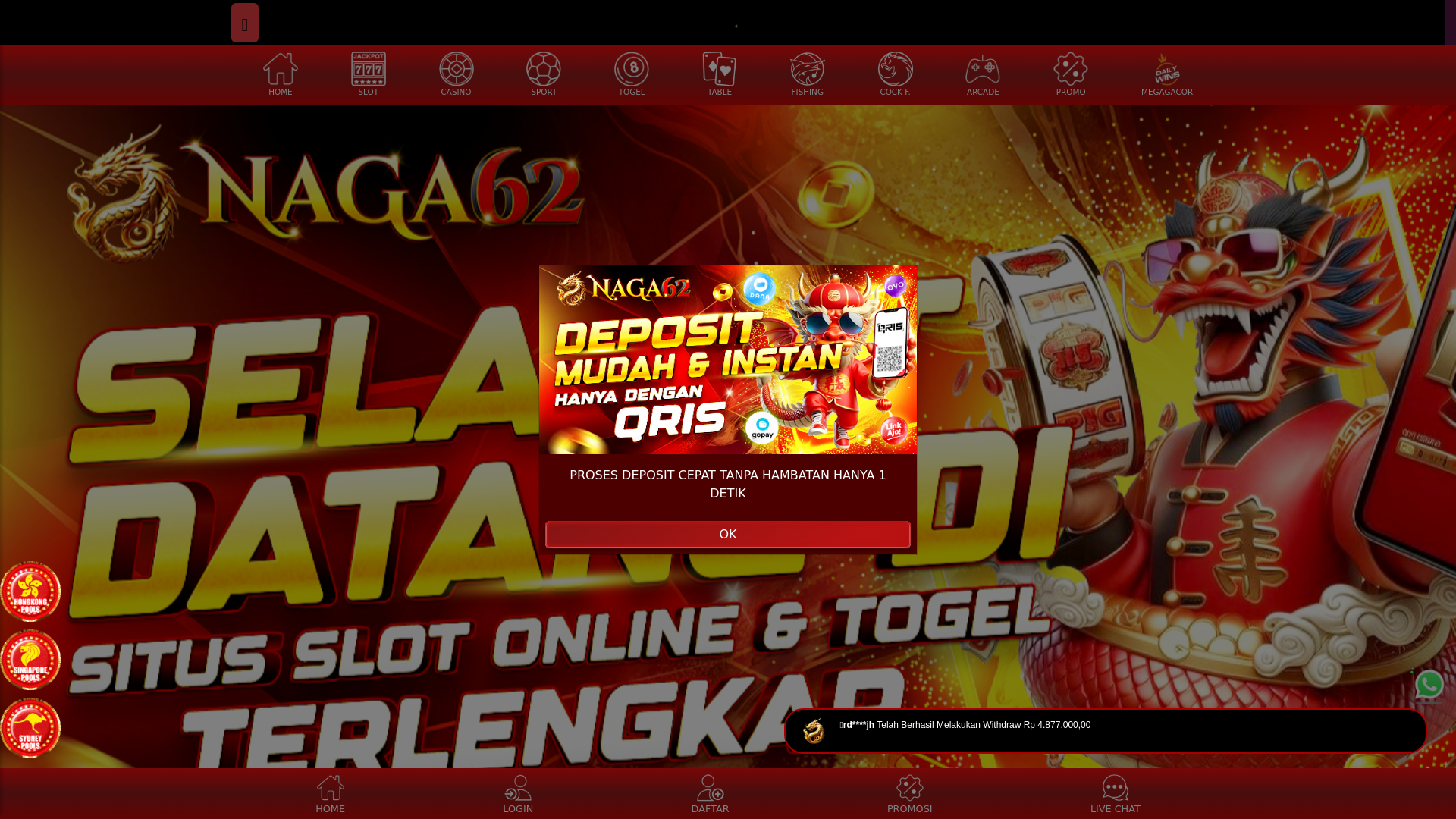 website screenshot of https://naga62vvip.shop/