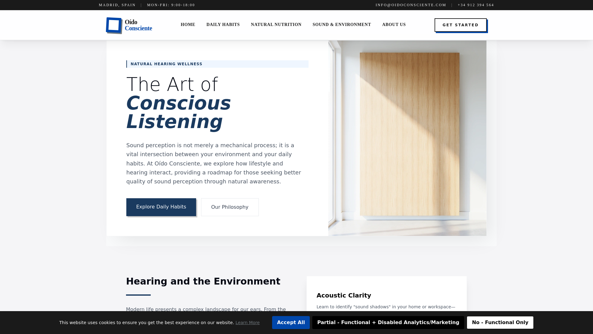 website screenshot of https://oidoconscientemd.info