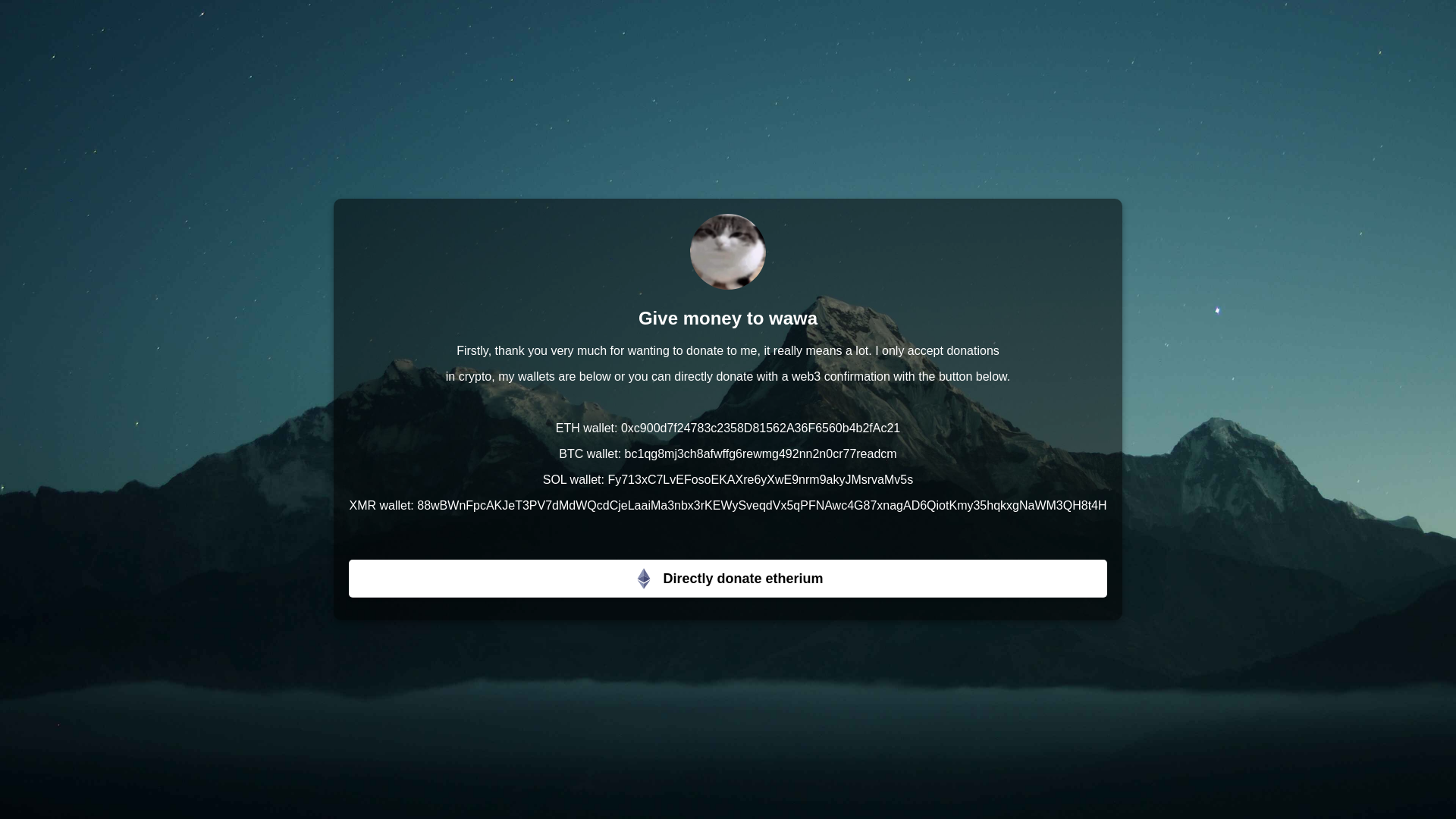 website screenshot of https://givemoneypls.pages.dev/
