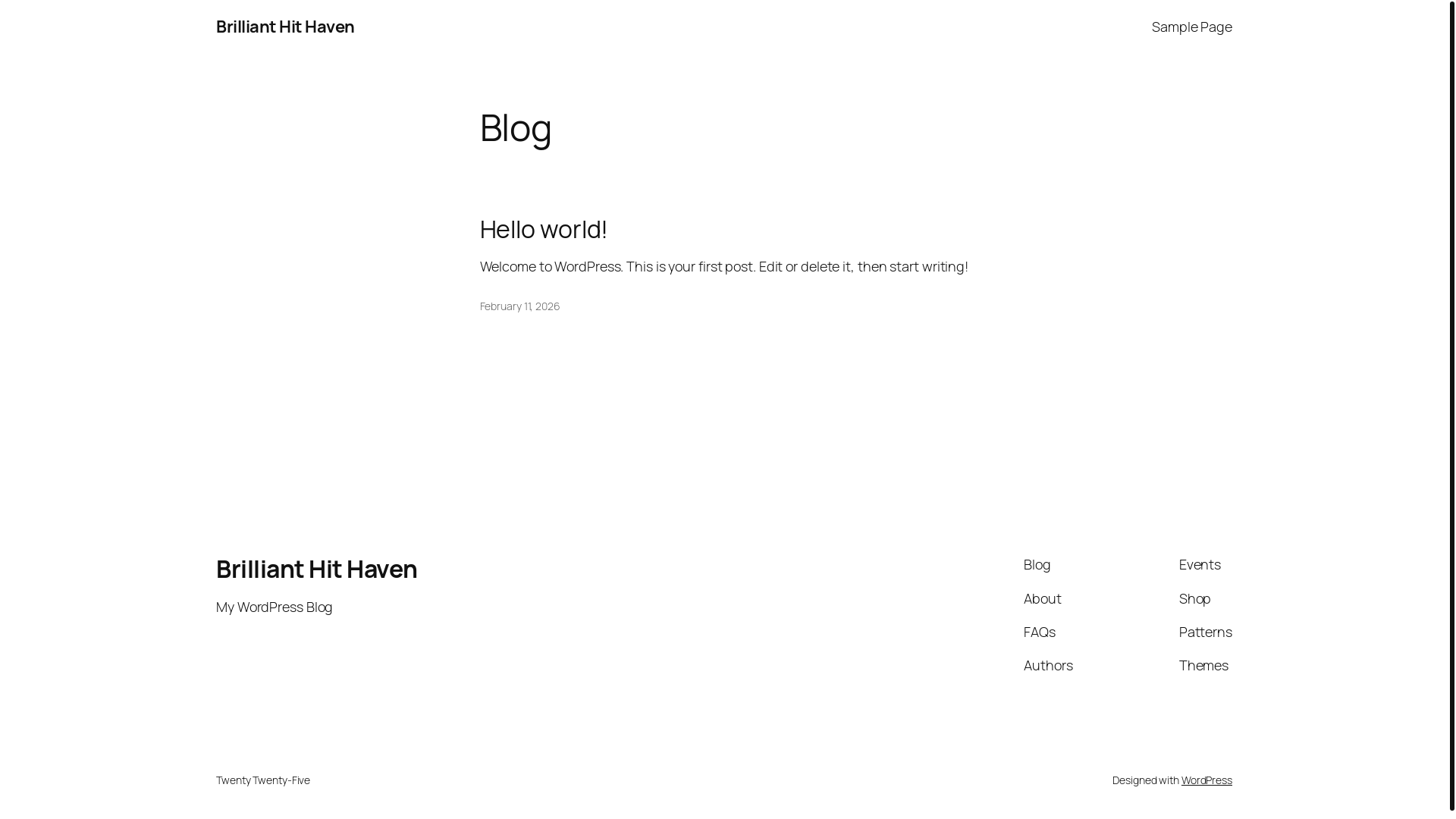website screenshot of https://brillianthithaven.shop/